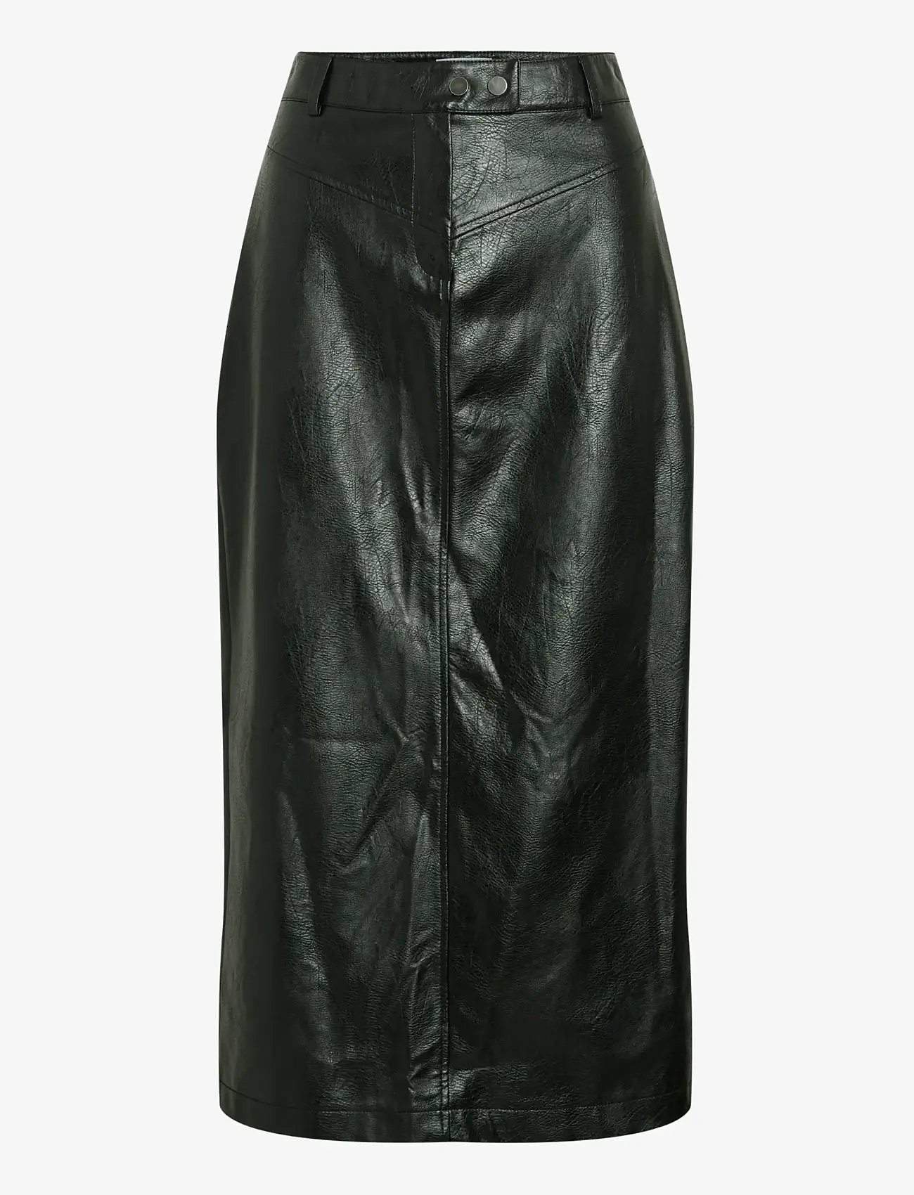 Vila - VIMILLIAN HW MIDI SKIRT - midi-röcke - black - 1