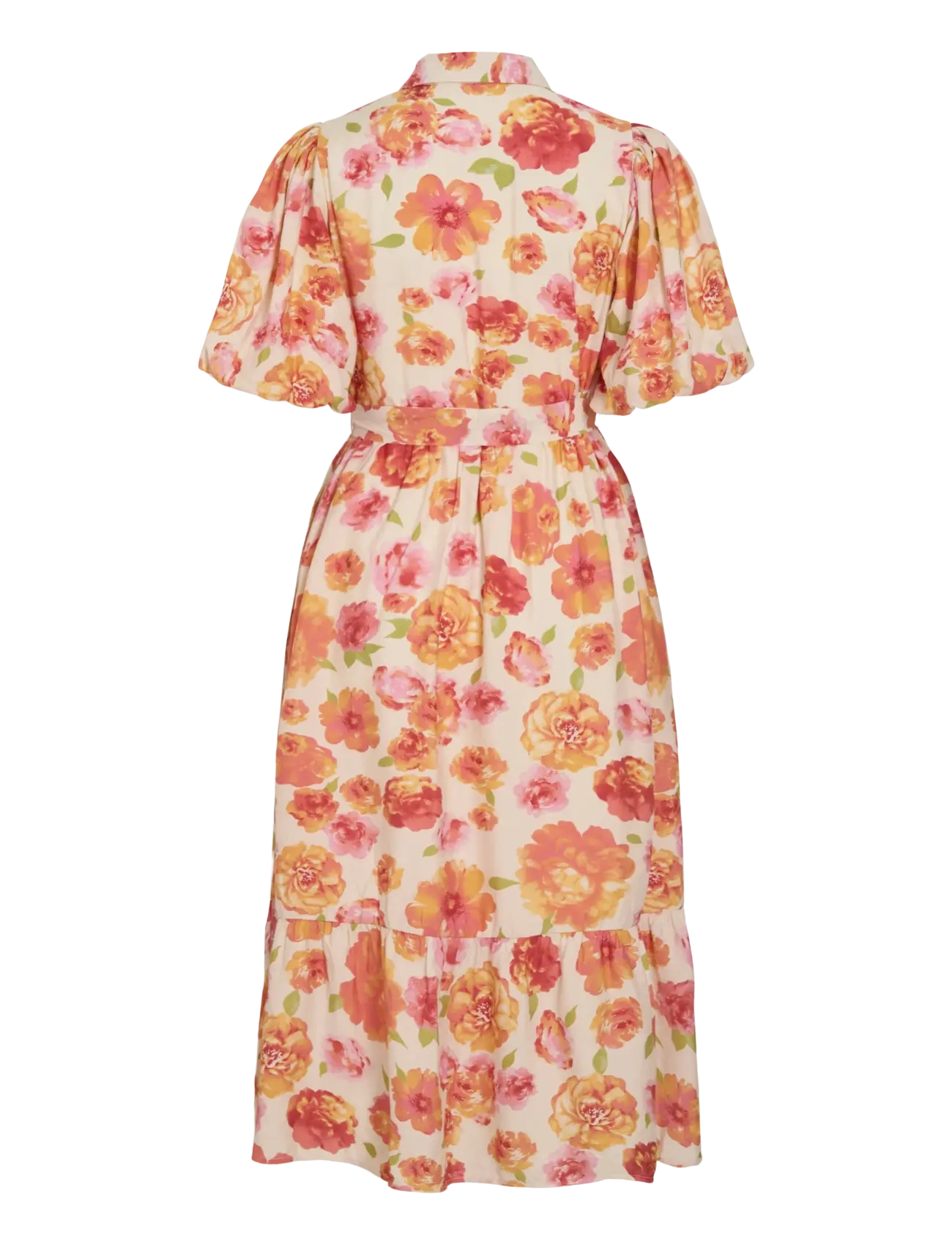 Vila - VIALINIA SOL 2/4 MIDI SHIRT DRESS/LN - sommerkjoler - snow white - 2