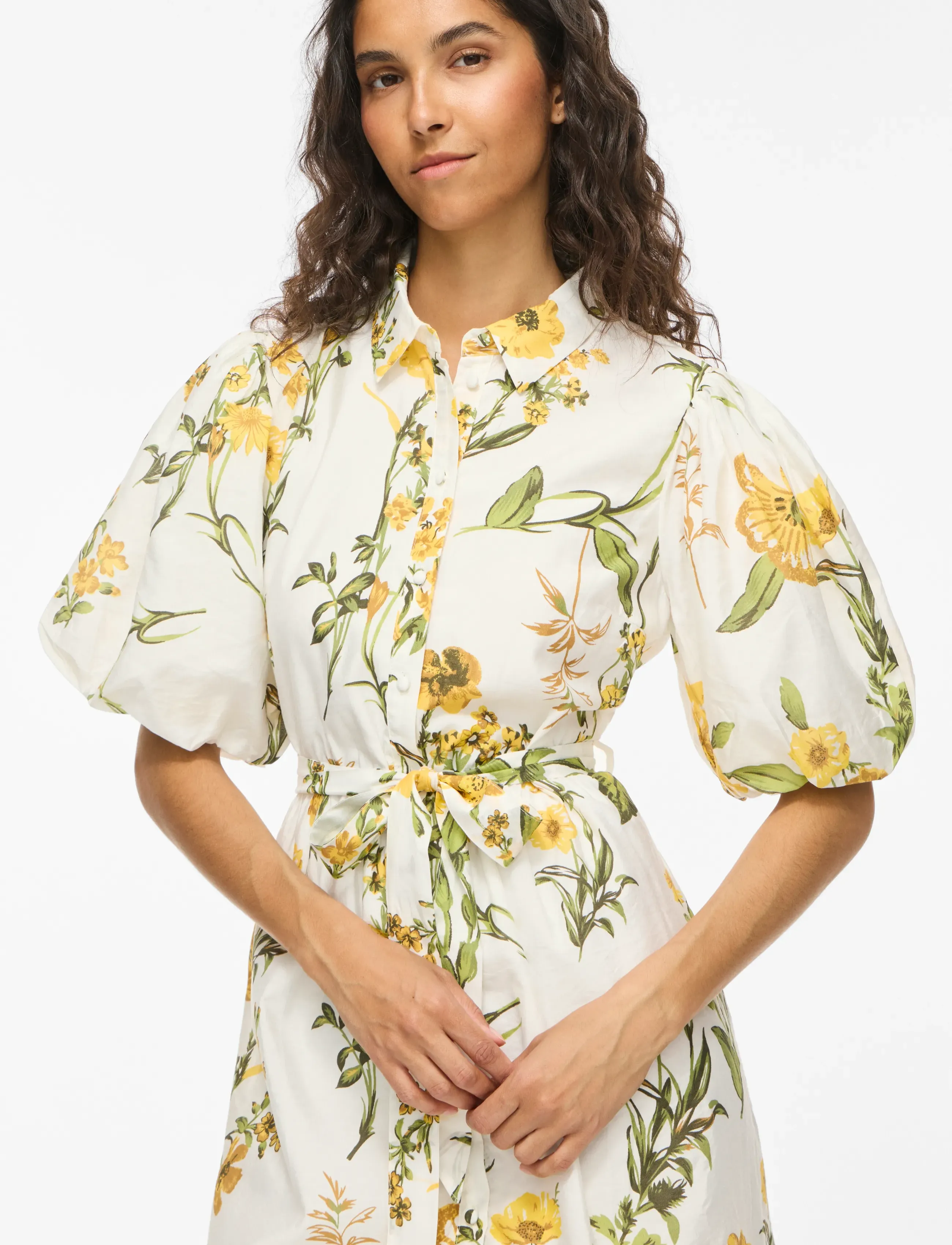 VILA Vialinia Sol 2/4 Midi Shirt Dress/Ln skjortklänningar dam – bild 7