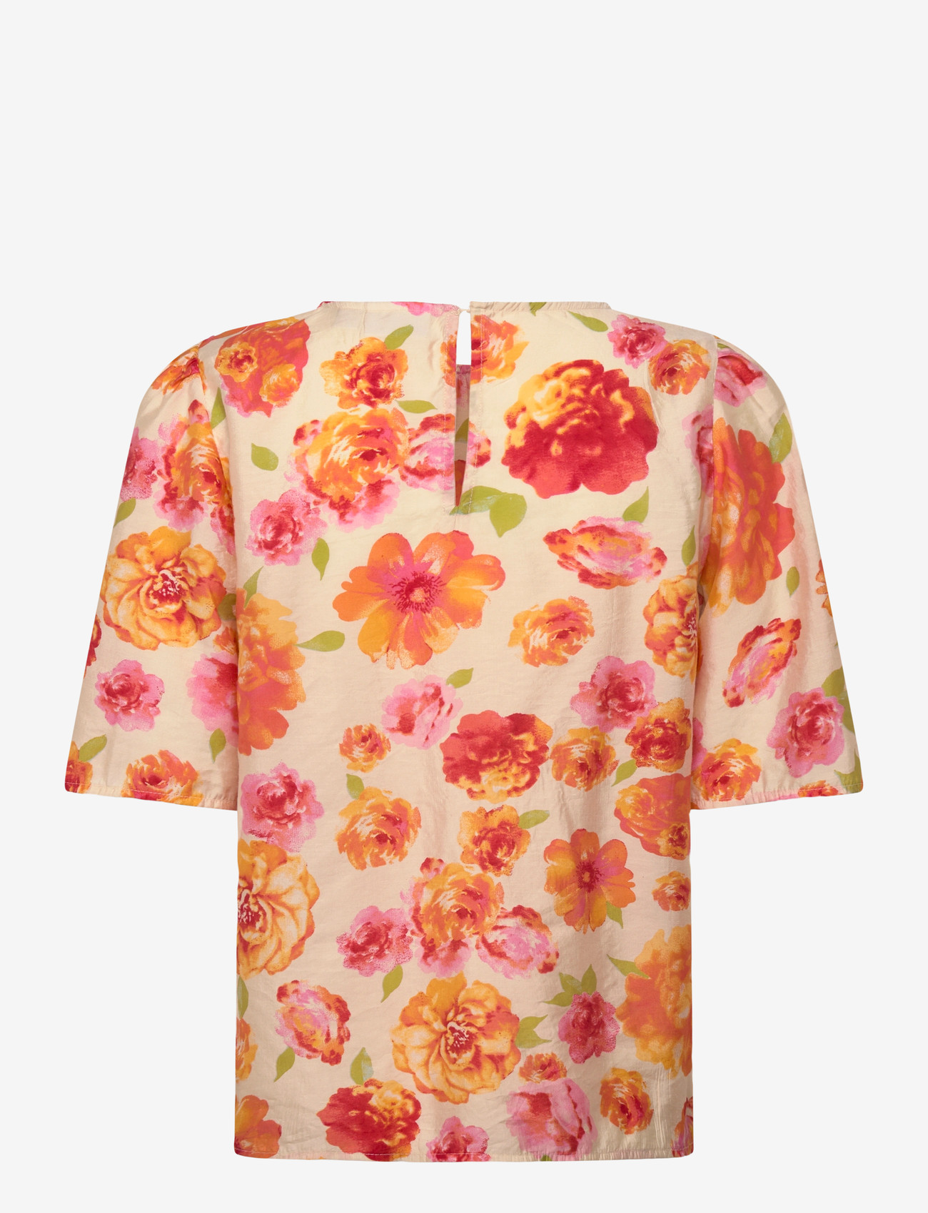 Vila - VIALINIA SOL O-NECK 2/4 TOP/LN - t-shirts - snow white - 1