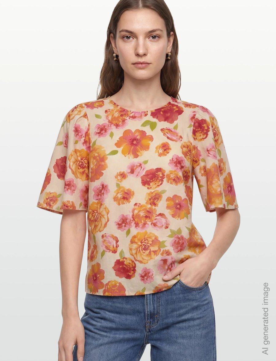 Vila - VIALINIA SOL O-NECK 2/4 TOP/LN - t-särgid - snow white - 3