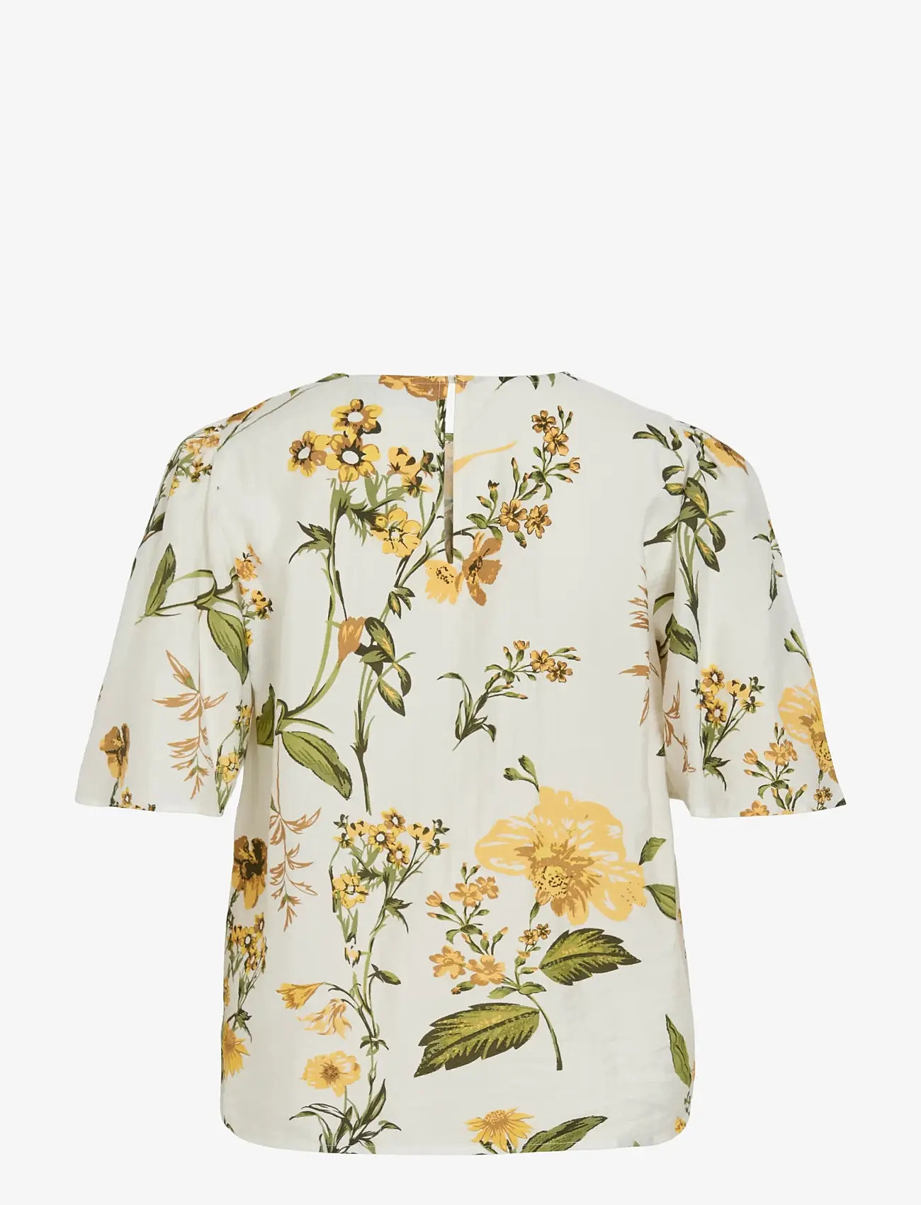 Vila - VIALINIA SOL O-NECK 2/4 TOP/LN - t-shirts - snow white - 1