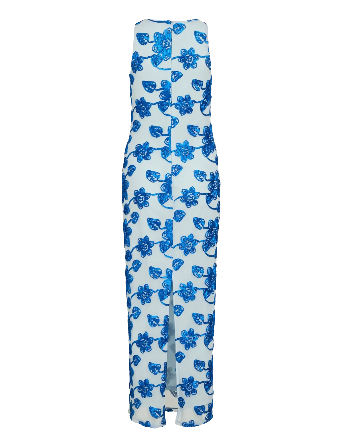 Vila - VISAIL S/L O-NECK ANKLE DRESS/DC/KA - festkjoler - nantucket breeze - 2