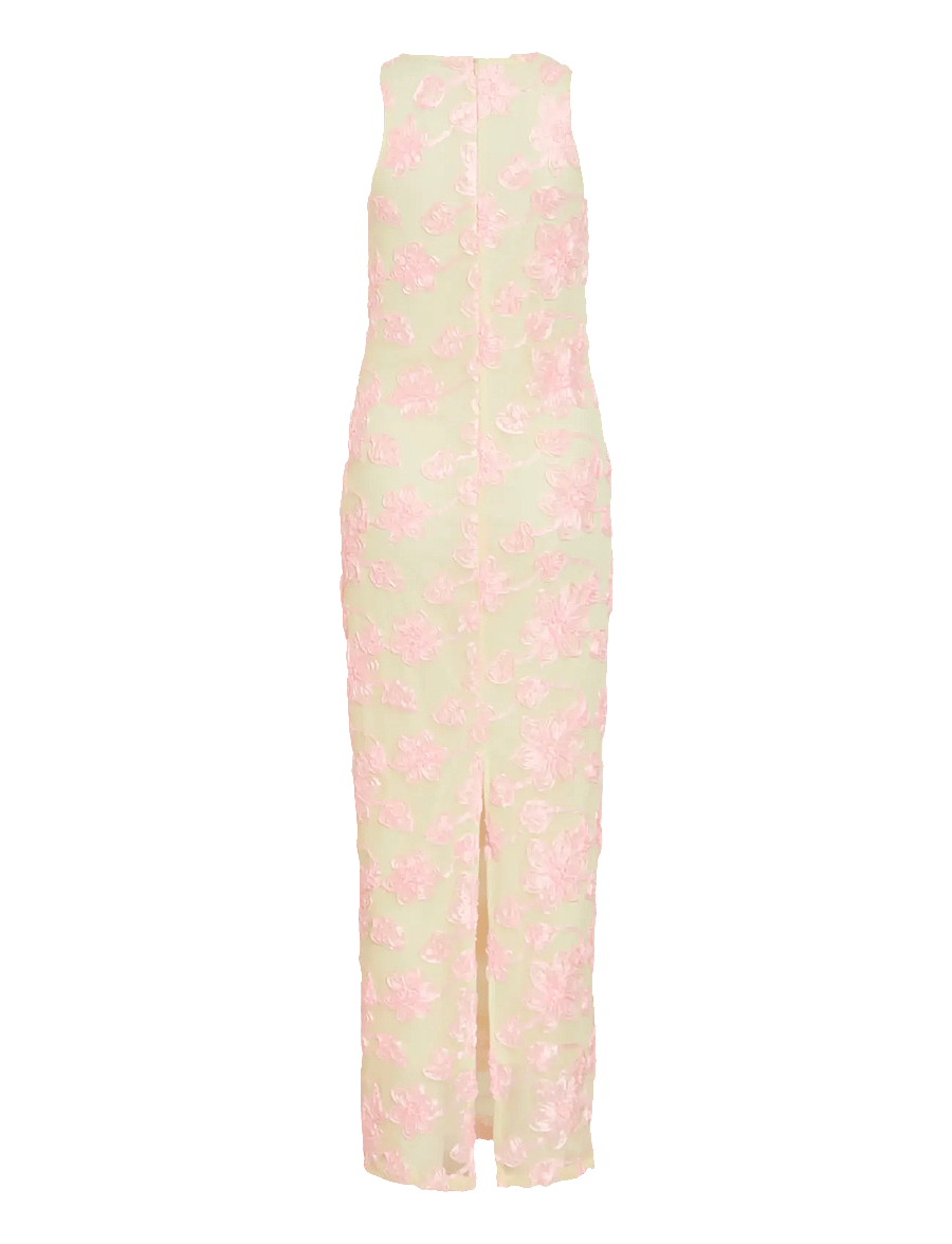 Vila - VISAIL S/L O-NECK ANKLE DRESS/DC/KA - festkjoler - pastel yellow - 2