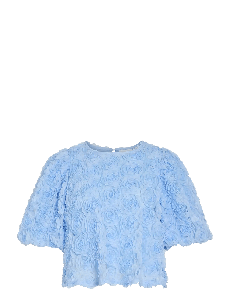 Vila - VIGLORY S/S O-NECK TOP/DC/KA - special occasions - nantucket breeze - 0