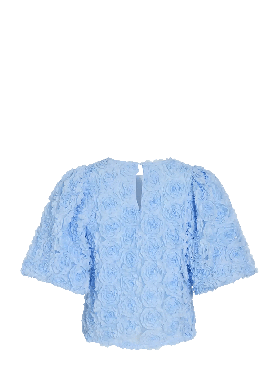 Vila - VIGLORY S/S O-NECK TOP/DC/KA - special occasions - nantucket breeze - 1