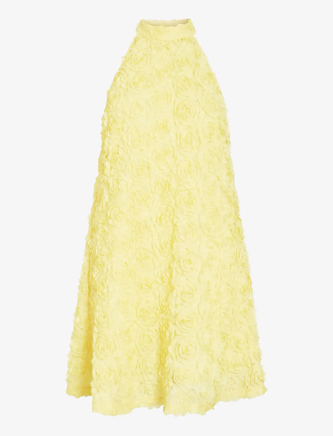 Vila - VIGLORY HALTER NECK SHORT DRESS/DC/KA - korte kjoler - pastel yellow - 1