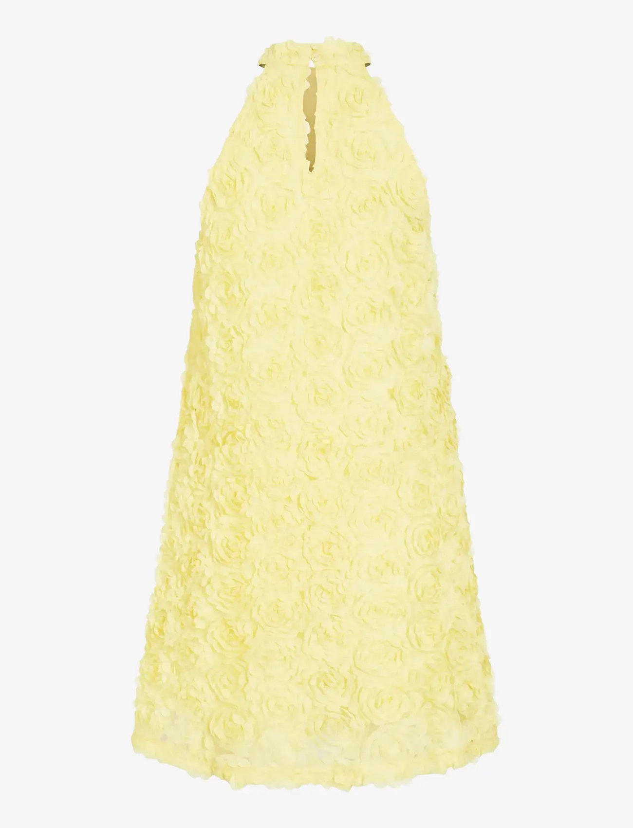 Vila - VIGLORY HALTER NECK SHORT DRESS/DC/KA - korte kjoler - pastel yellow - 2