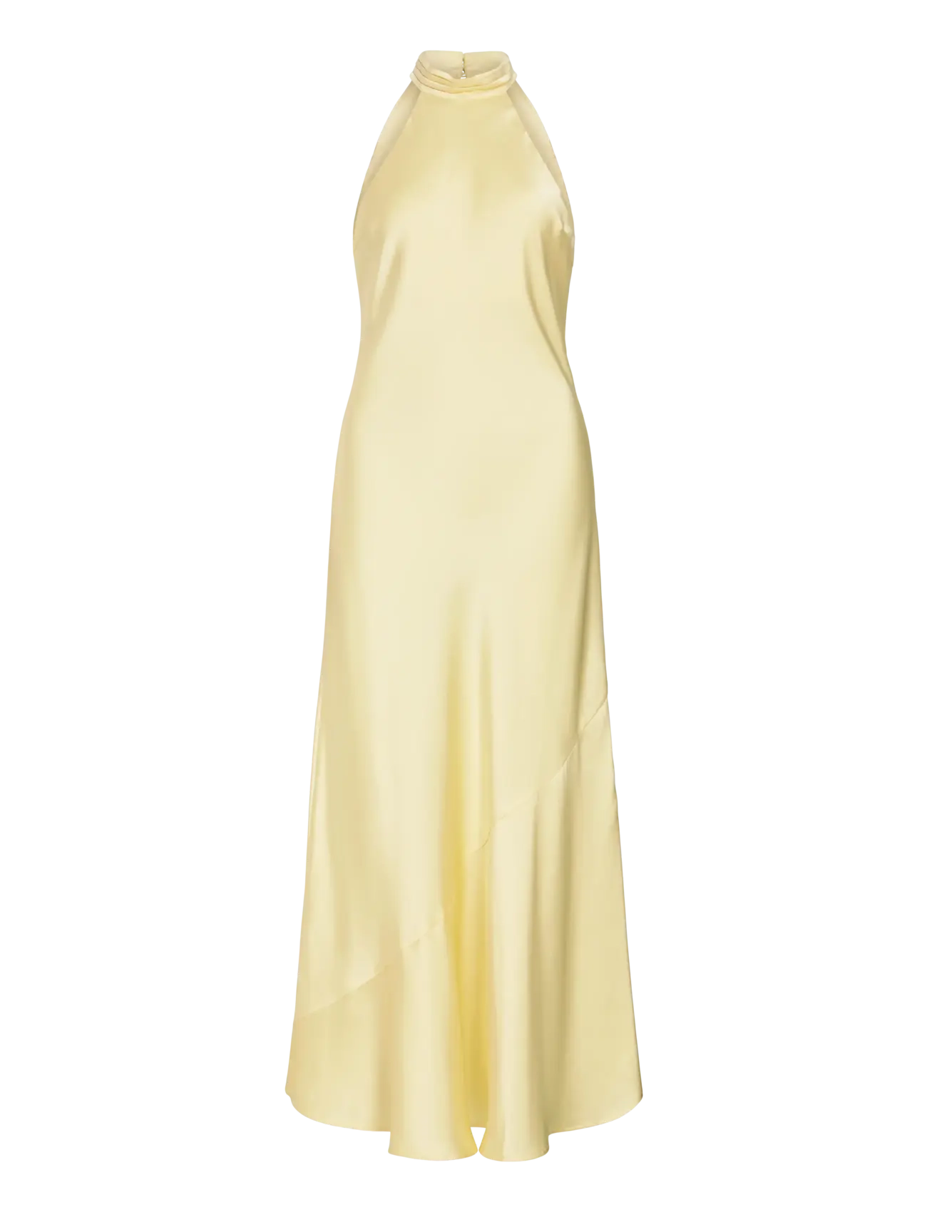 VILA Vibea Halterneck Ankle Kleid/Dc/Ka/Bfs Gelb - 44 - Damen