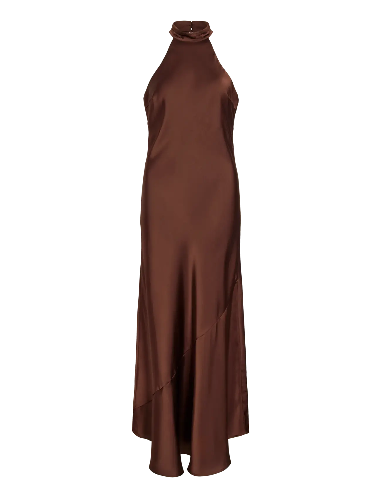 VILA Vibea Halterneck Ankle Kleid/Dc/Ka/Bfs Braun - 44 - Damen
