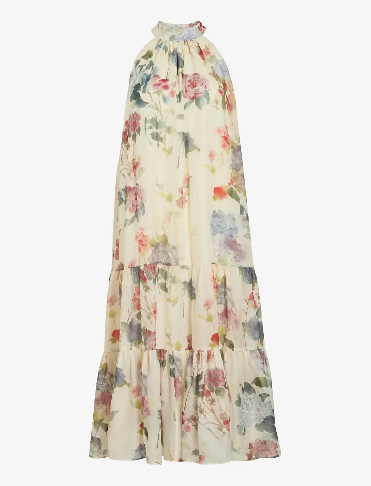 Vila - VINIA S/L HALTERNECK MIDI DRESS/DC/KA - vasarinės suknelės - birch - 1