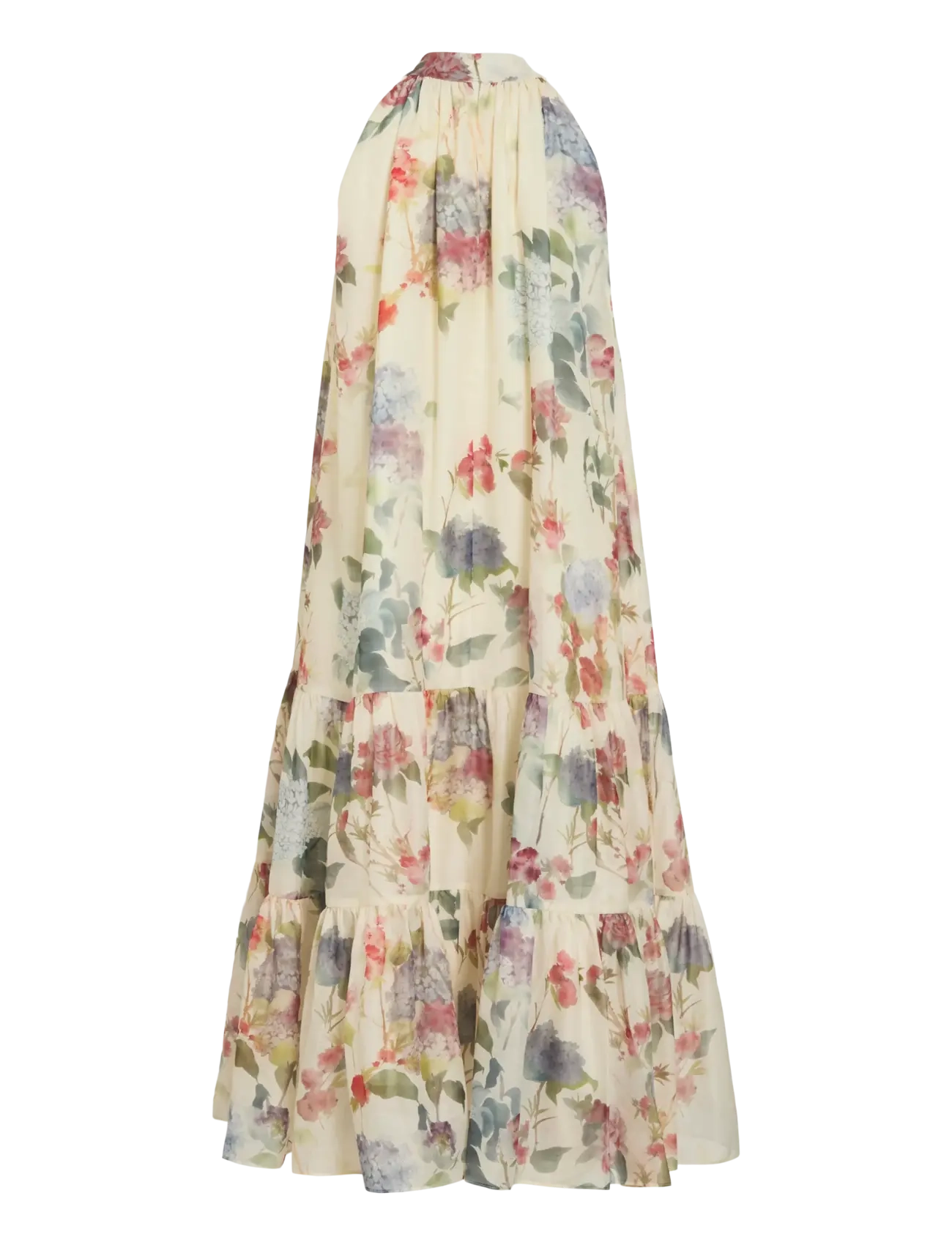 Vila - VINIA S/L HALTERNECK MIDI DRESS/DC/KA - birch - 2