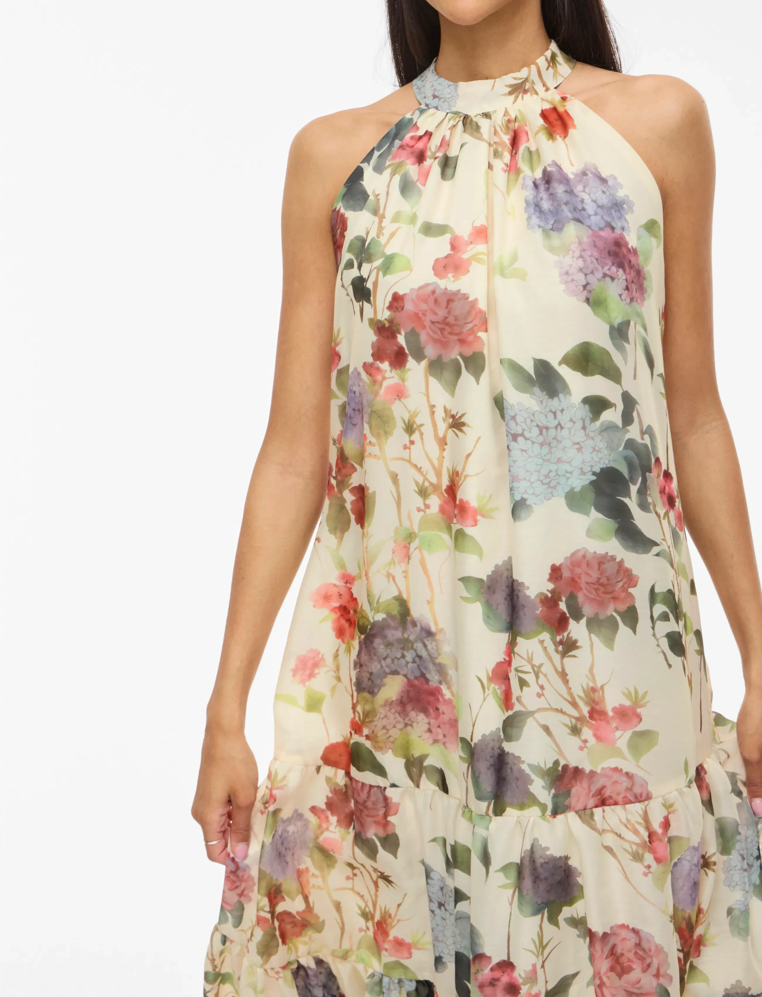 VILA Vinia S/L Halterneck Midi Dress/Dc/Ka midiklänningar dam – bild 6