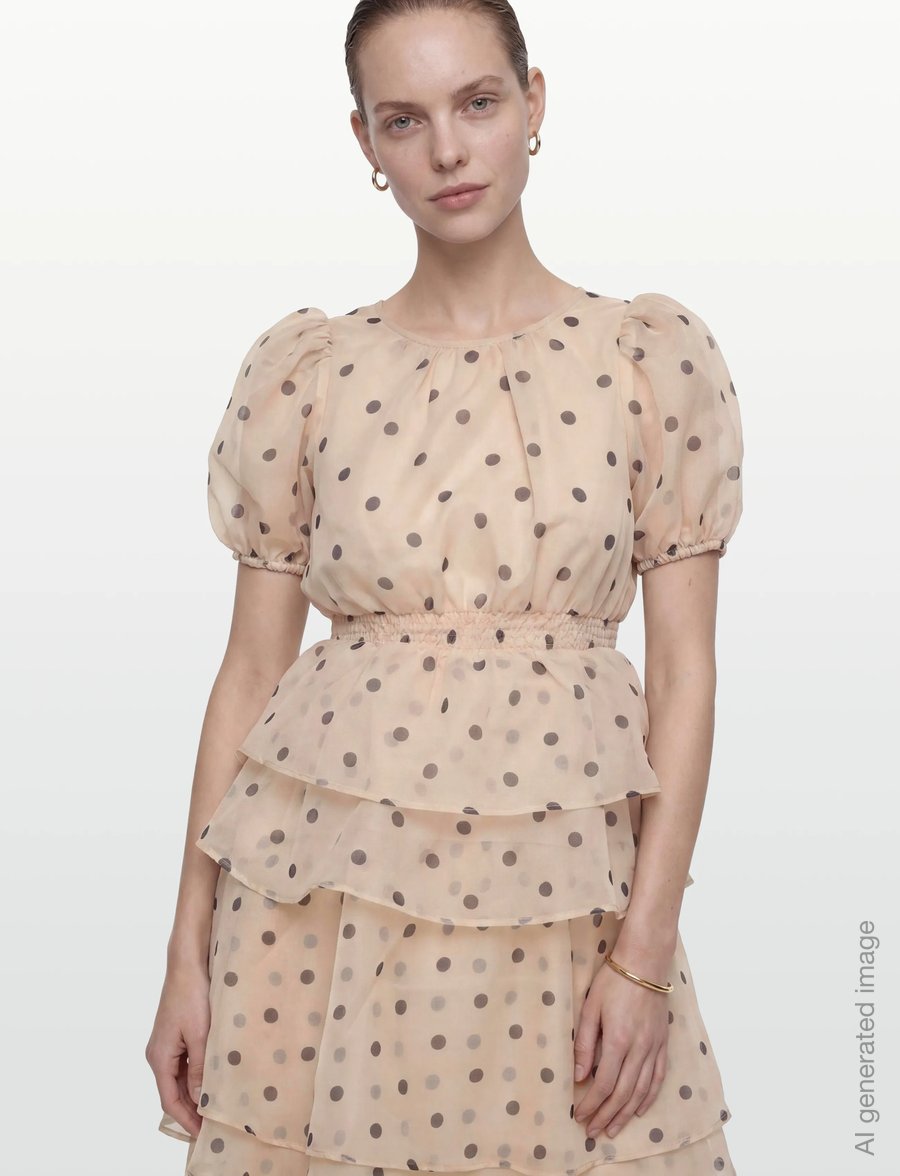 Vila - VIVANE S/S O-NECK MIDI DRESS/DC/KA - festkjoler - birch - 3