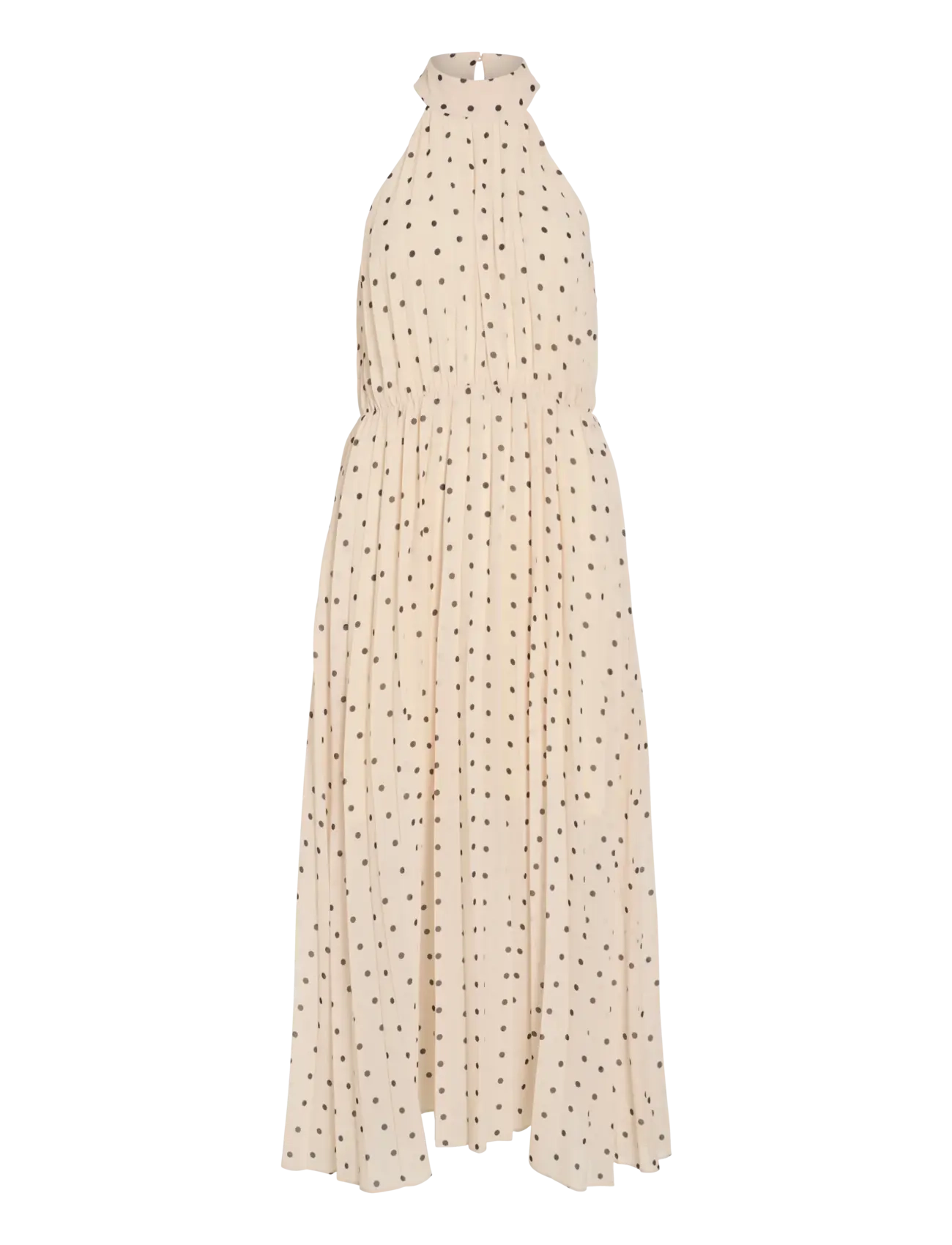Vila VIMICADA HALTERNECK ANKLE DRESS/DC/KA - Vila - BIRCH / cream