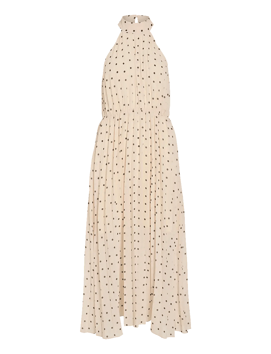 Vila - VIMICADA HALTERNECK ANKLE DRESS/DC/KA - maxikleider - birch - 1