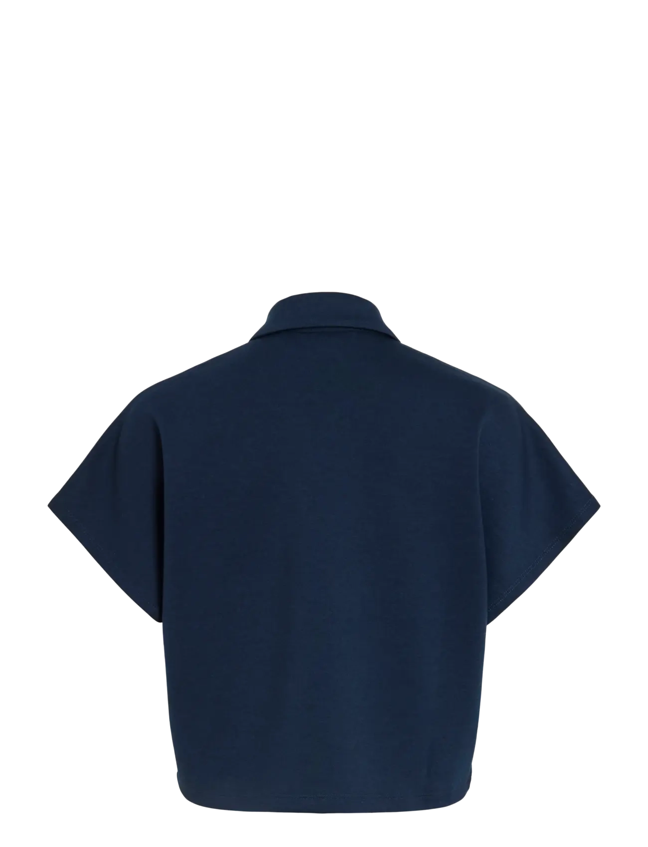 Vila - VISIFFI COLLAR S/S ZIPPER TOP/PB - magabolir - navy blazer - 2