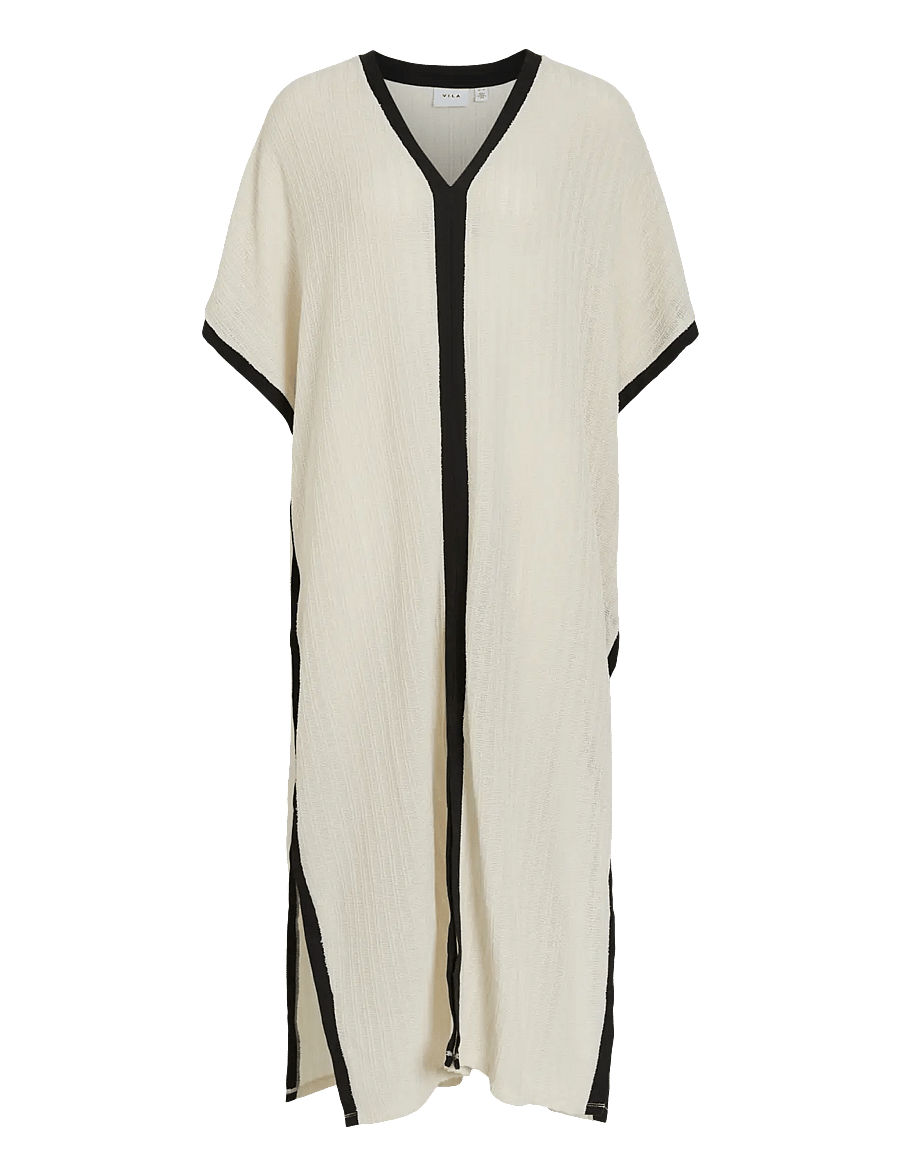 Vila - VIFABENA V-NECK KIMONO/EF - frühlingsjacken - birch - 0