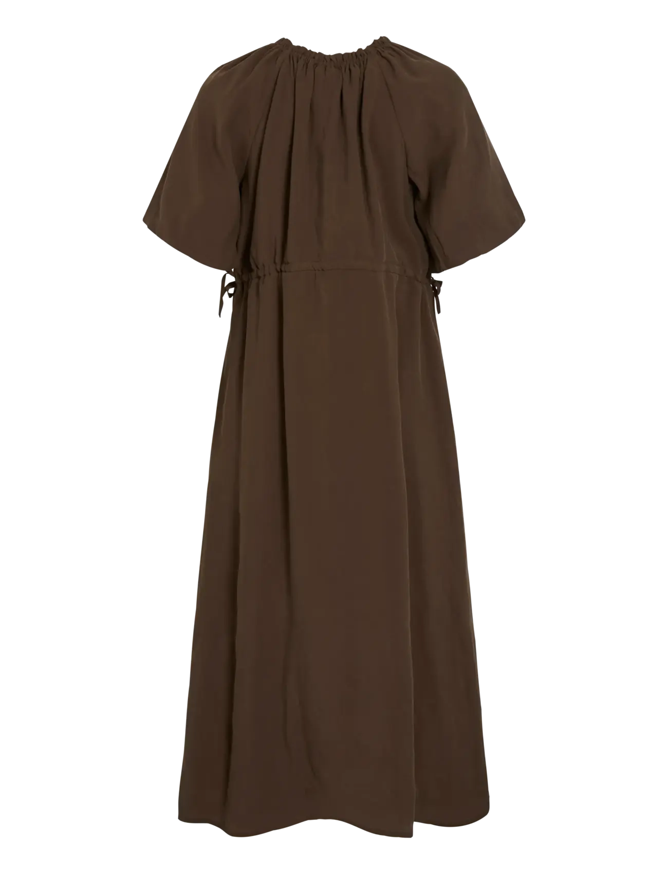 Vila - VIHEKLA O-NECK 2/4 MIDI DRESS - midi kjoler - slate black - 1