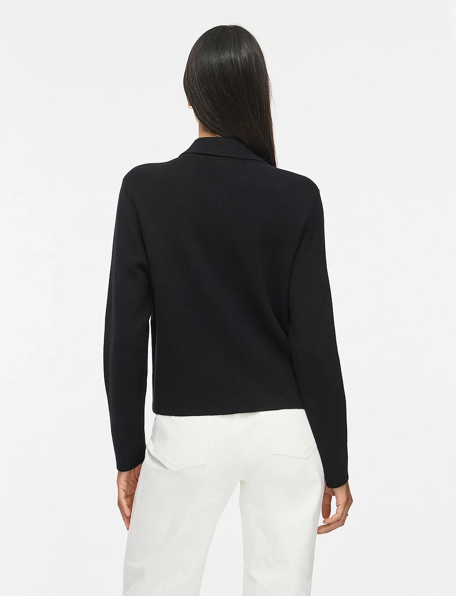Vila - VIGABE L/S KNIT JACKET - utility-jacken - black beauty - 3