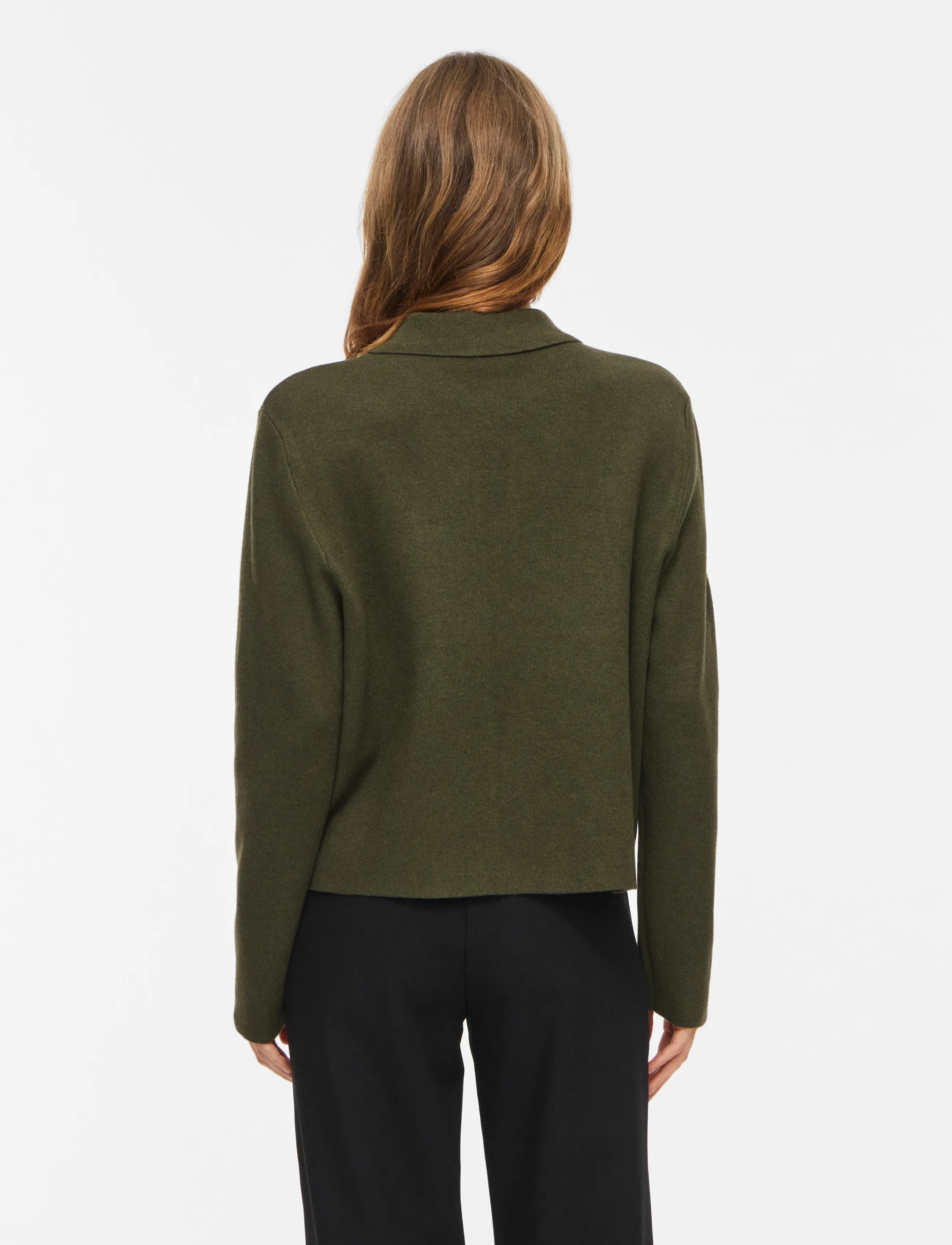 Vila - VIGABE L/S KNIT JACKET - forest night - 2
