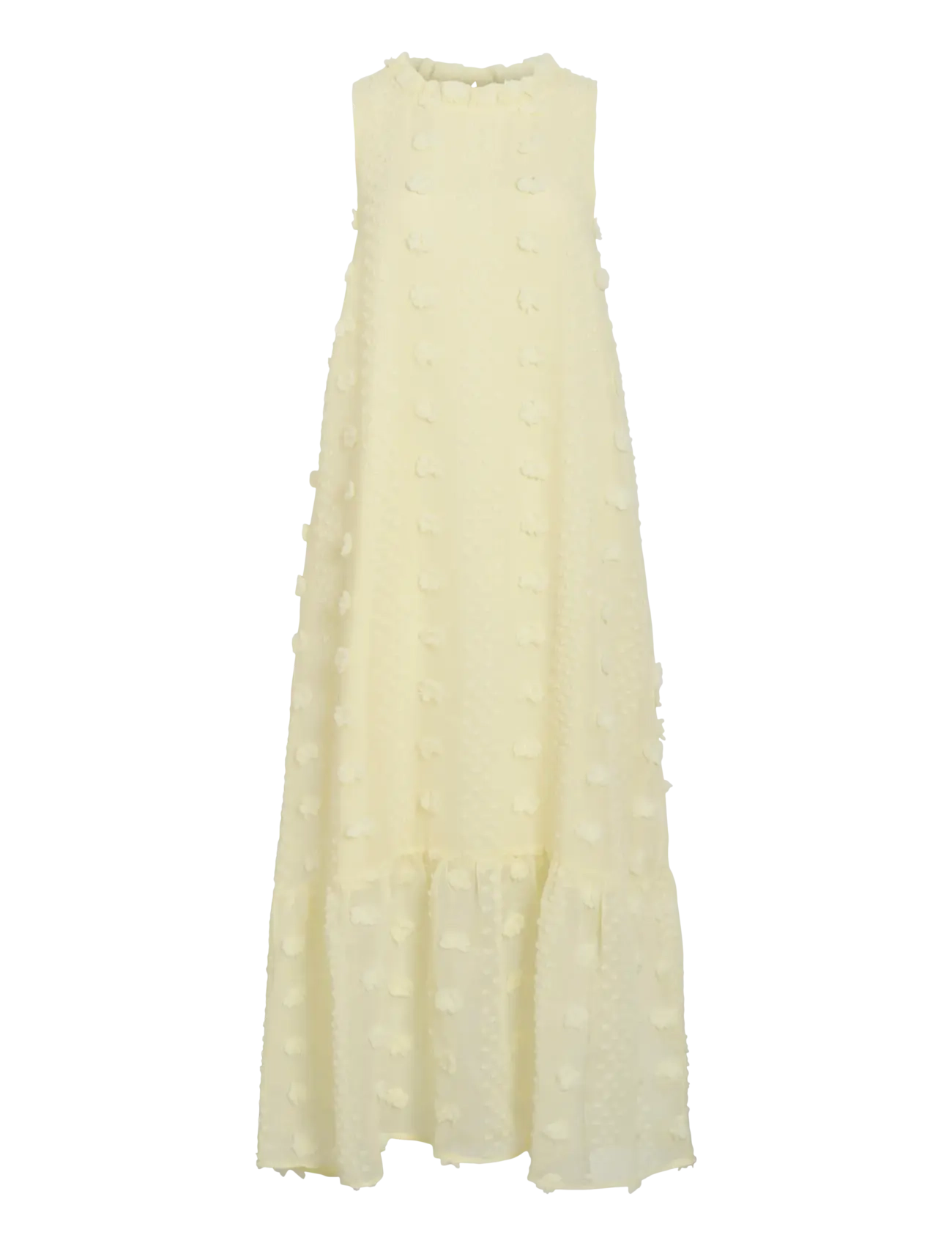 VILA Vipalma S/L O-Neck Ankle Kleid/Dc Gelb - 34 - Damen