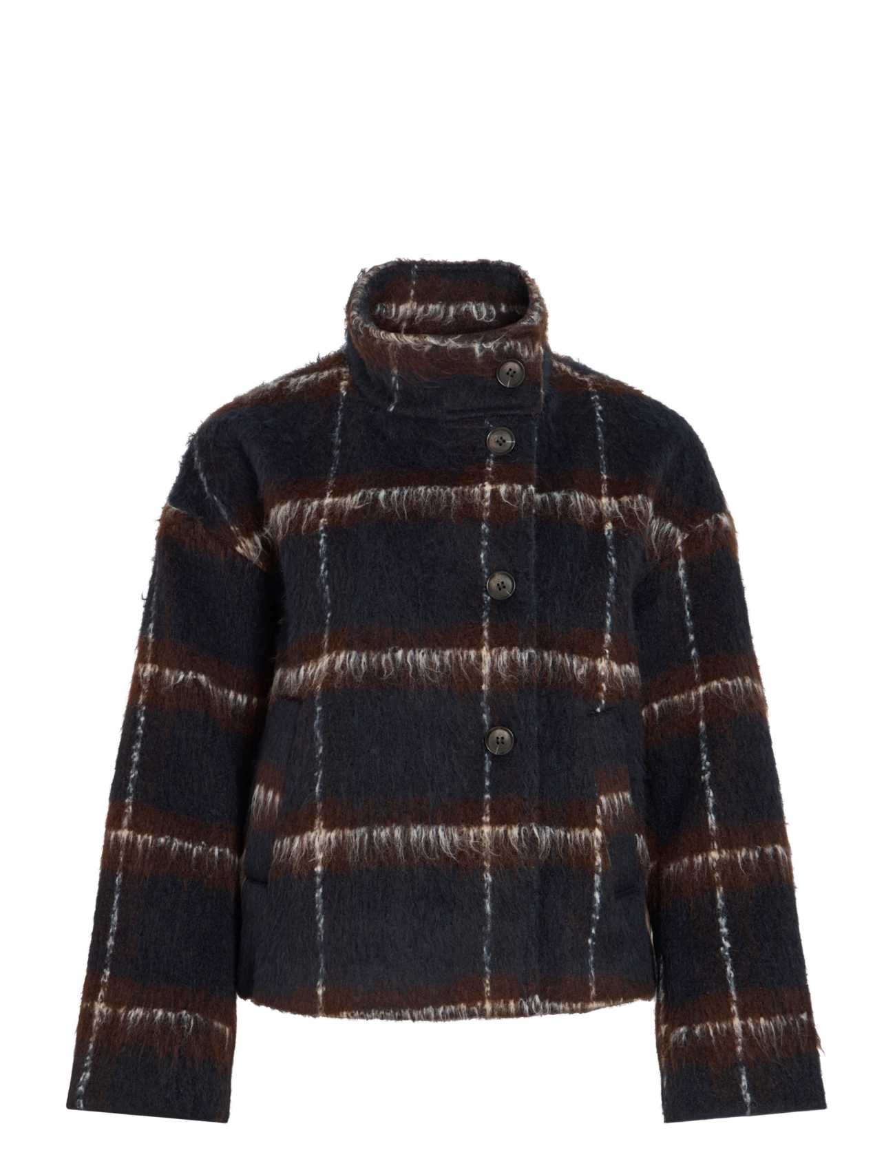 Vila - VIMELON L/S CHECK JACKET/BFS - navy blazer - 1