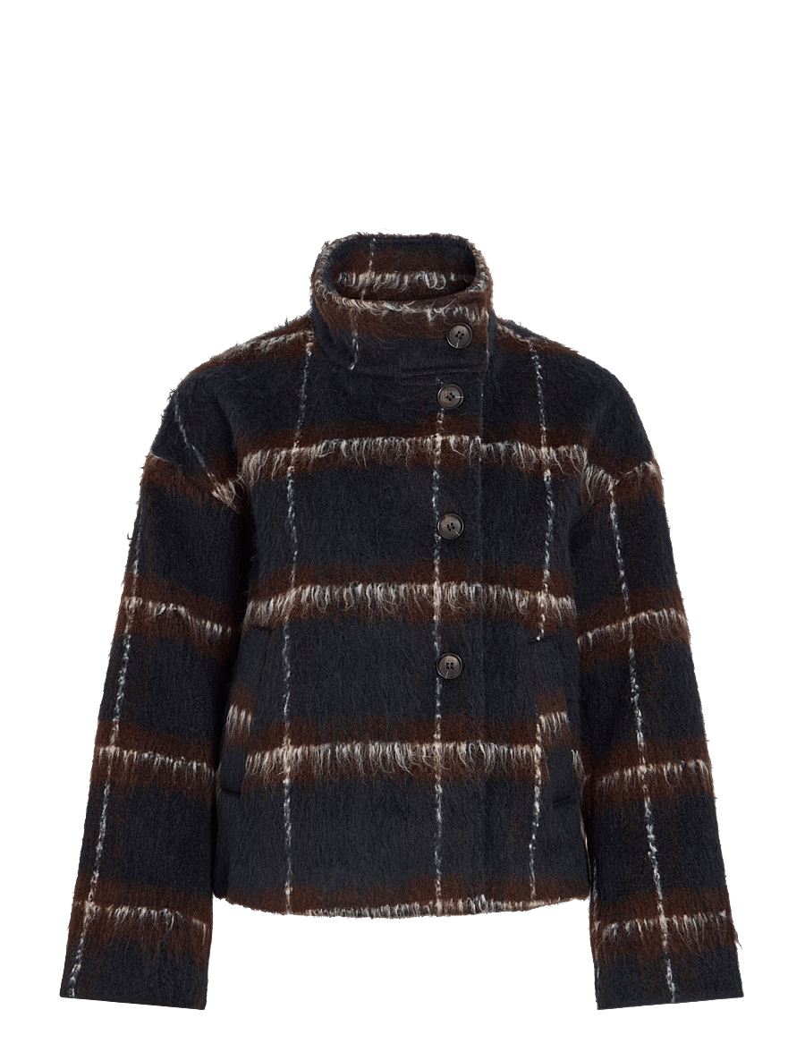 Vila - VIMELON L/S CHECK JACKET/BFS - navy blazer - 1