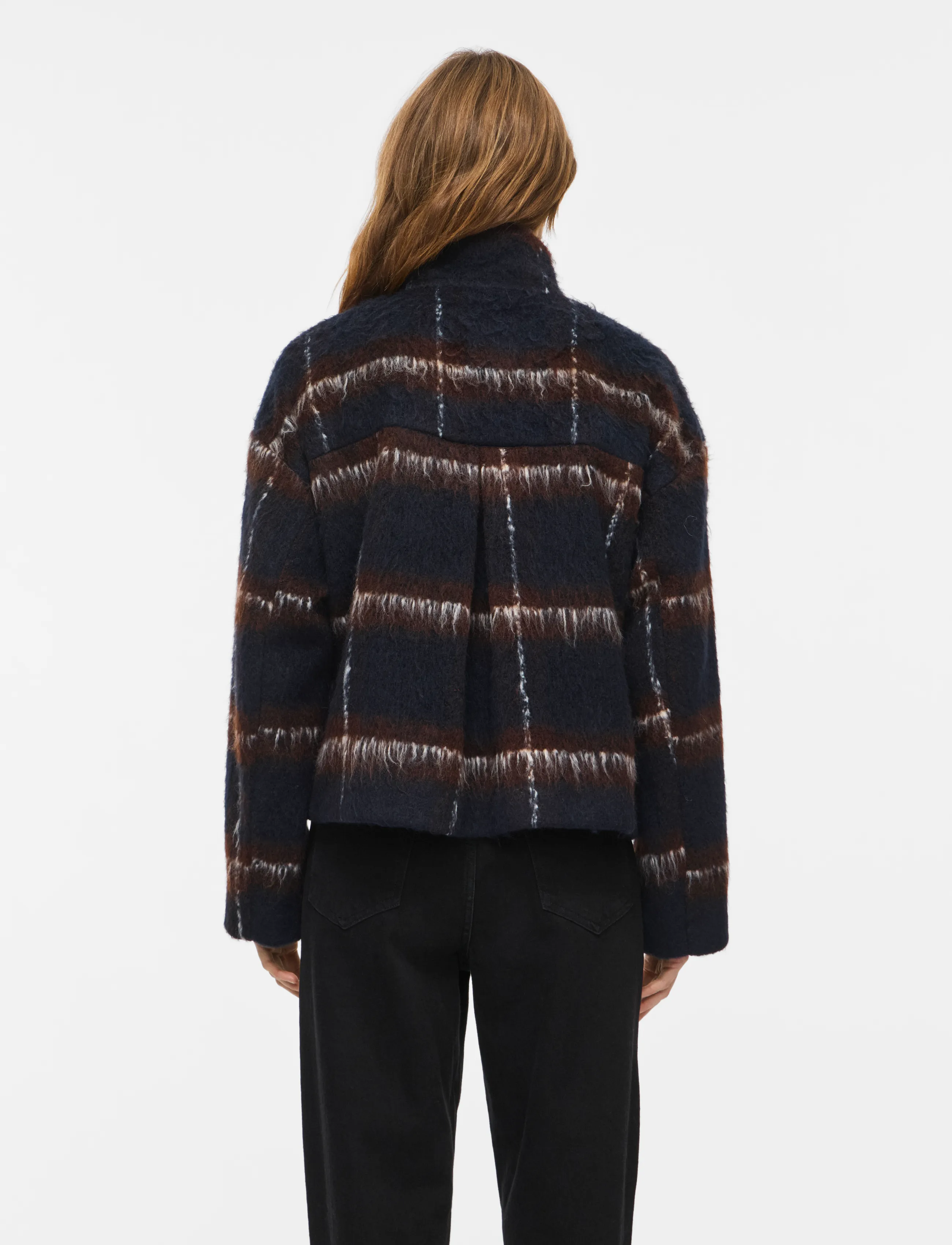 Vila - VIMELON L/S CHECK JACKET/BFS - navy blazer - 3