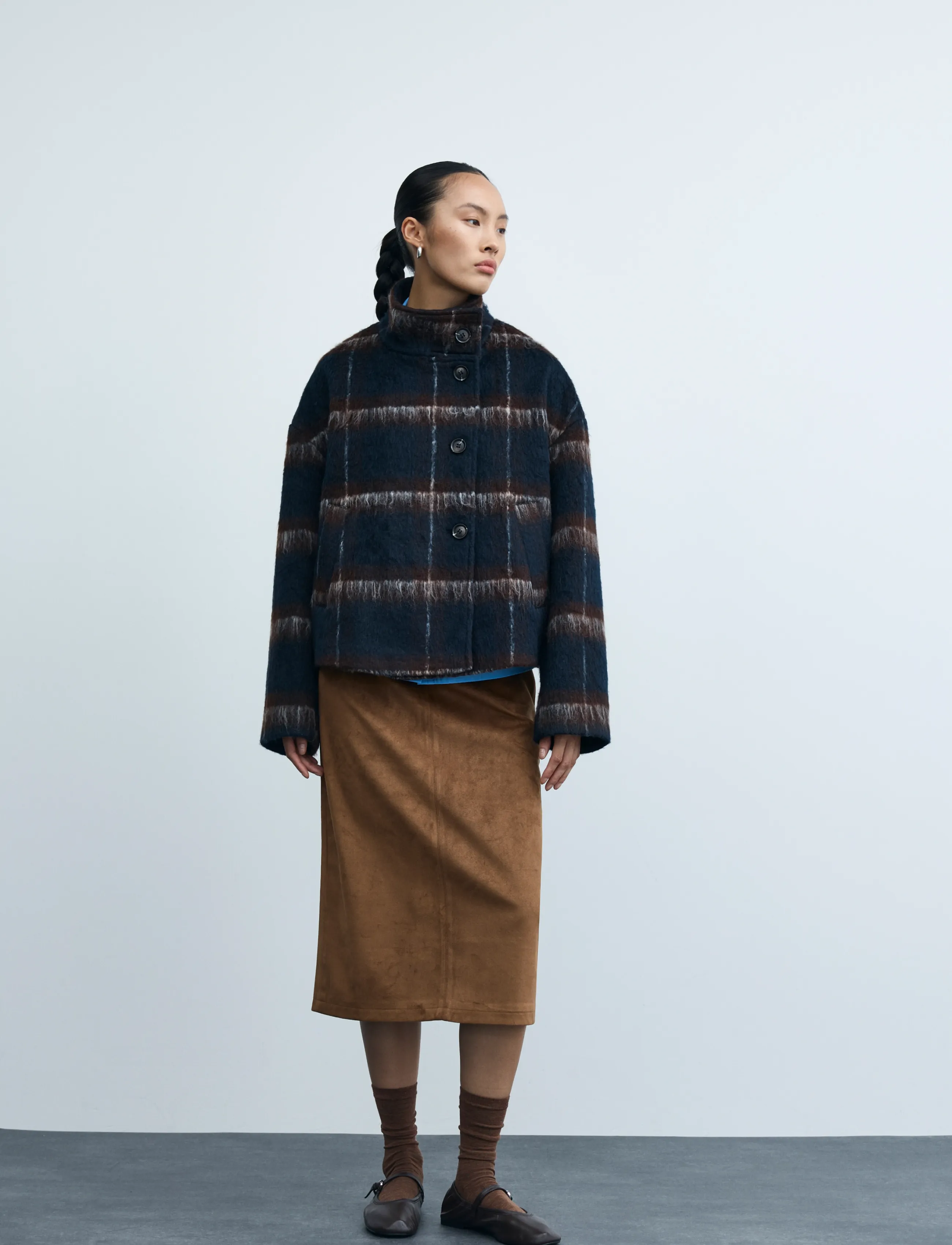 VILA Vimelon L/S Check Jacket/Bfs jackor dam – bild 5