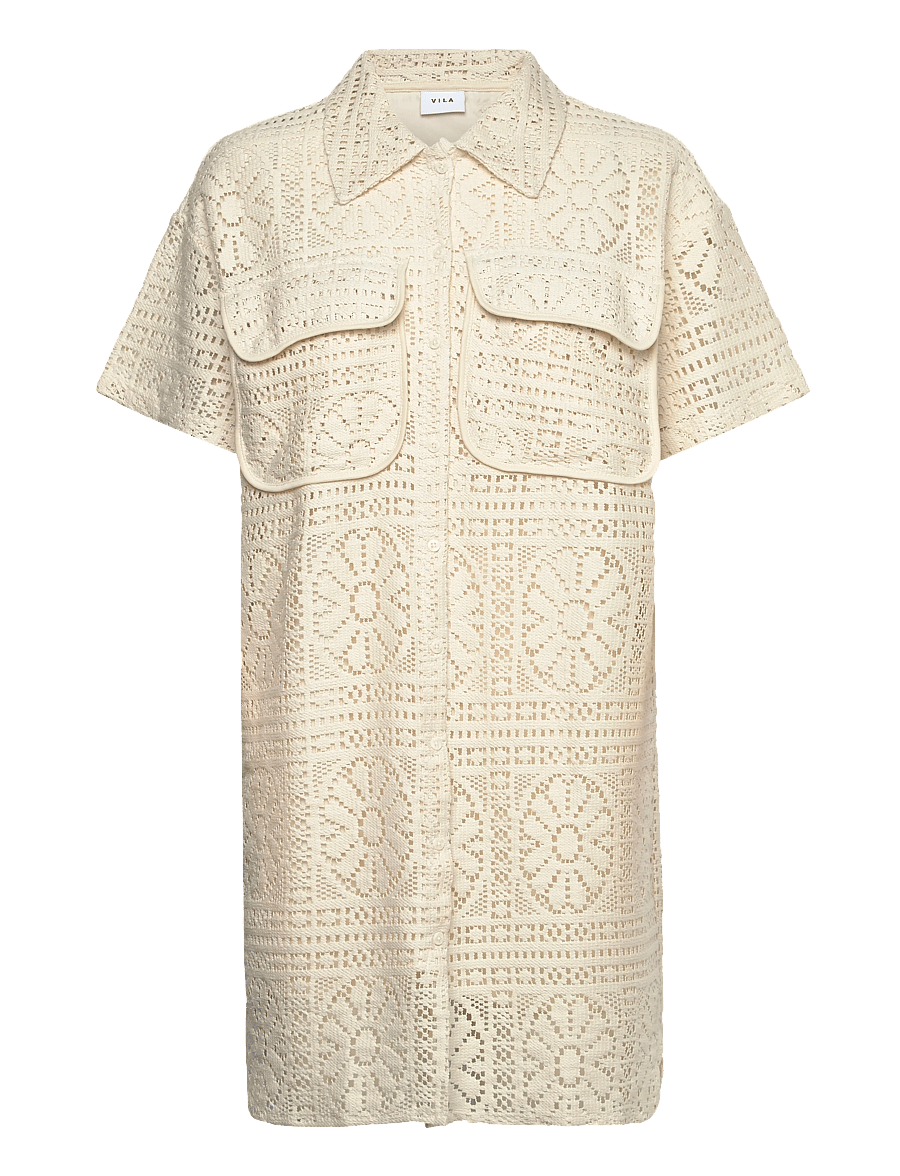 Vila - VIMERINDA 2/4 DRESS/VOL - hemdkleider - birch - 0