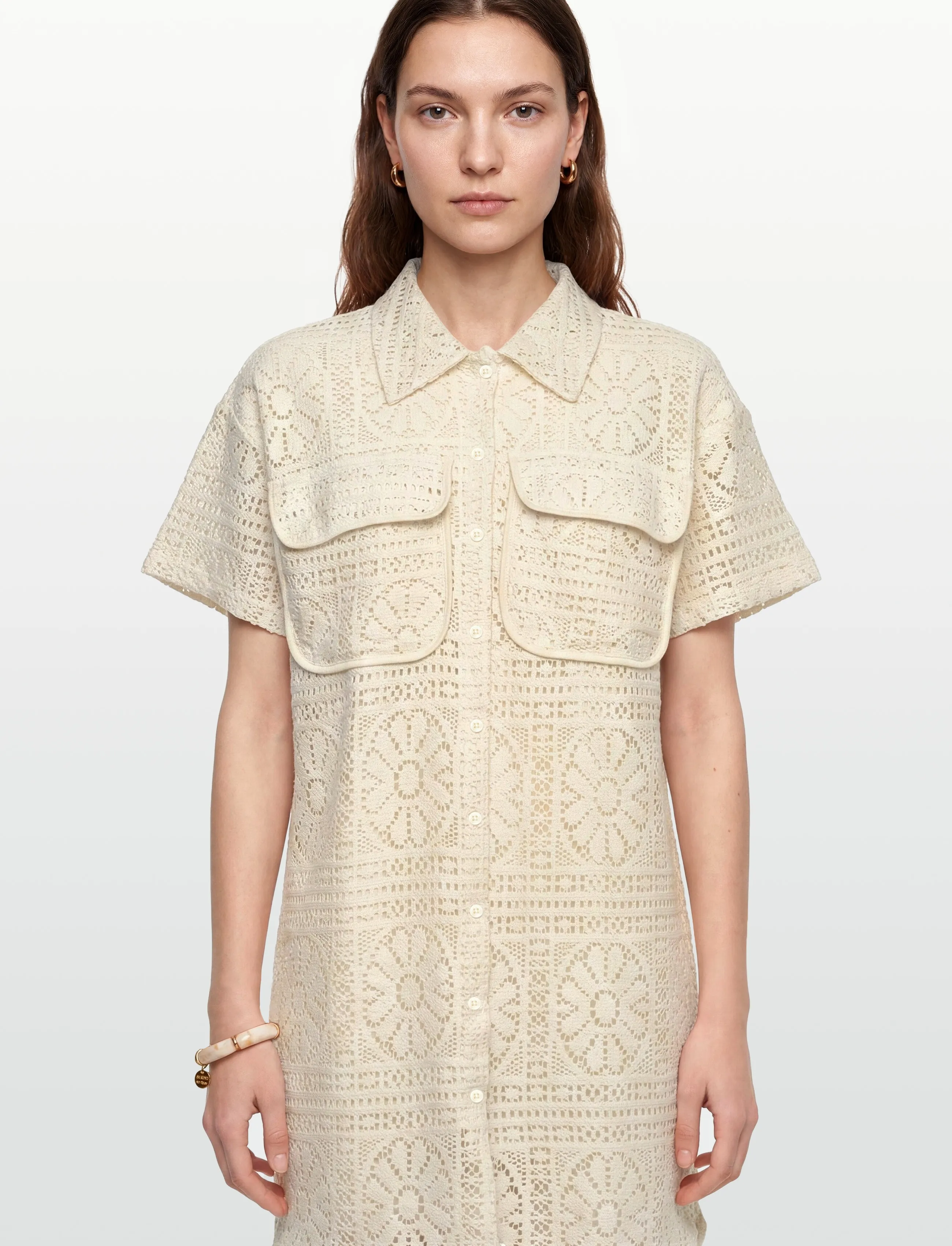 Vila - VIMERINDA 2/4 DRESS/VOL - skjortekjoler - birch - 3