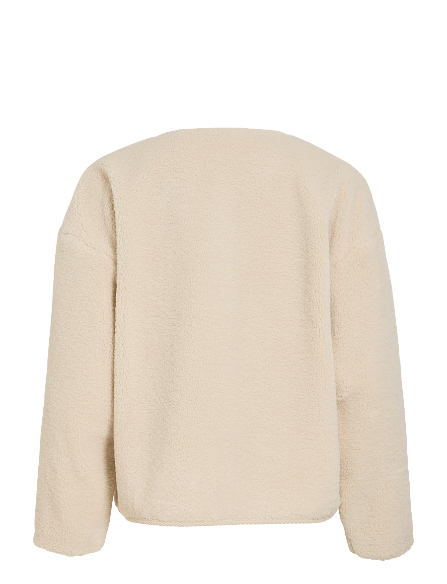 Vila - VILILLI L/S TEDDY JACKET/PB - birch - 2