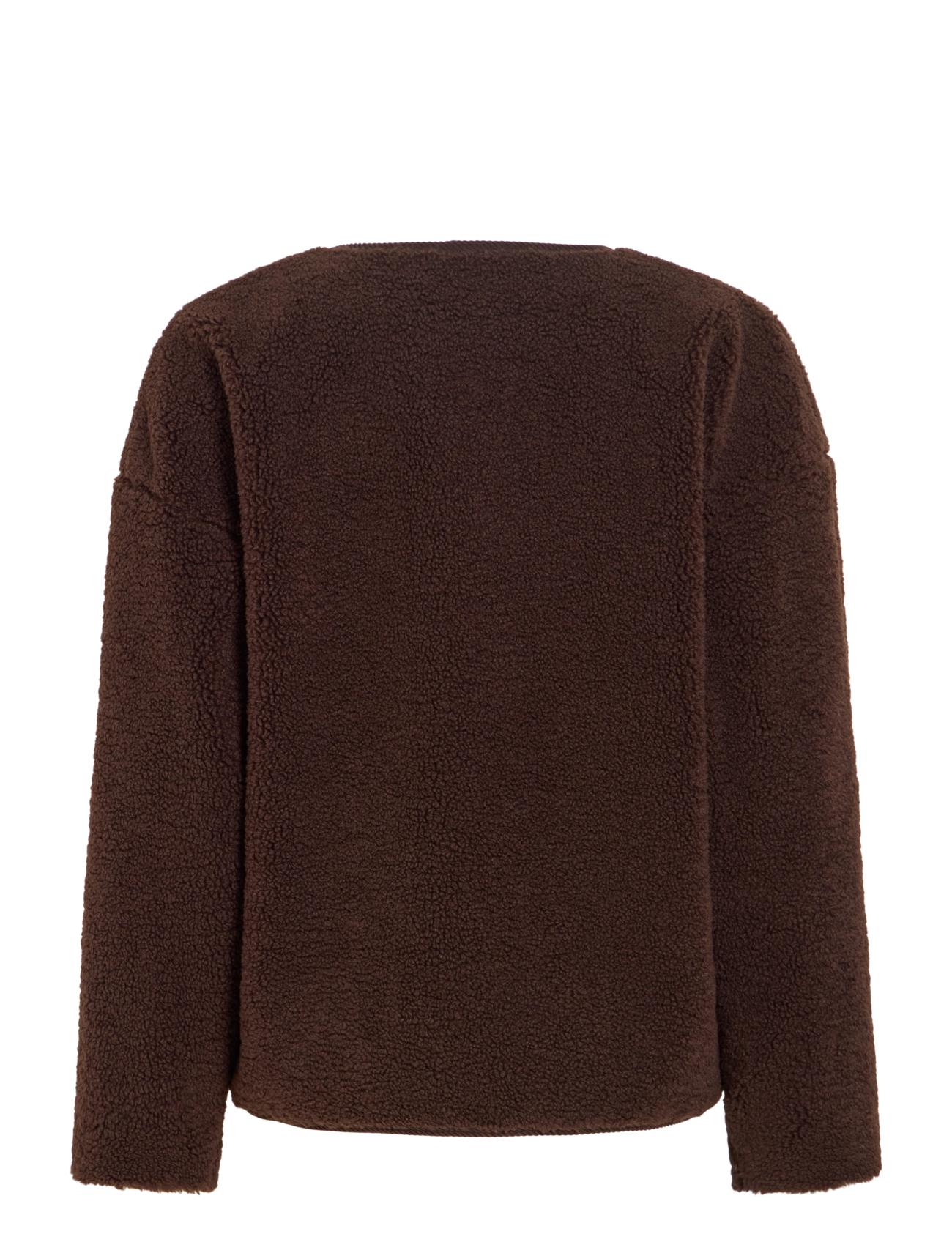Vila - VILILLI L/S TEDDY JACKET/PB - coffee bean - 2