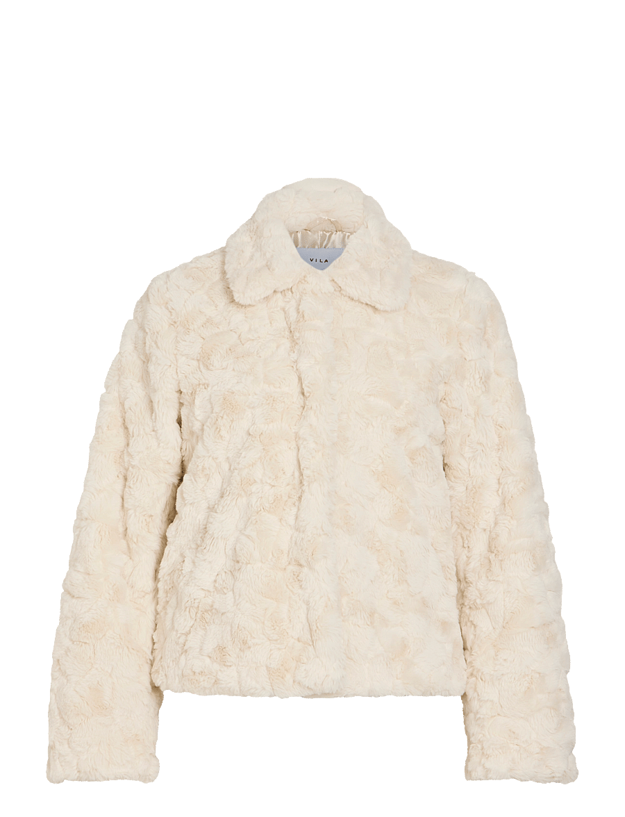 Vila - VIDORTE NEW L/S JACKET/PB - faux fur - birch - 1