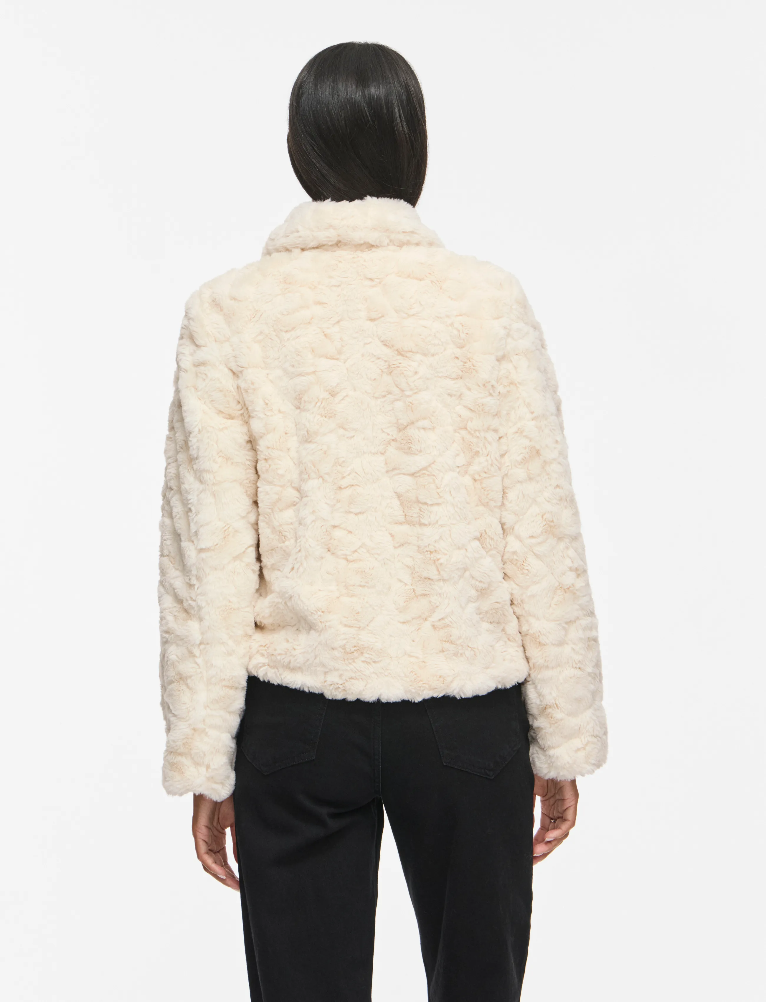 Vila - VIDORTE NEW L/S JACKET/PB - faux fur - birch - 3