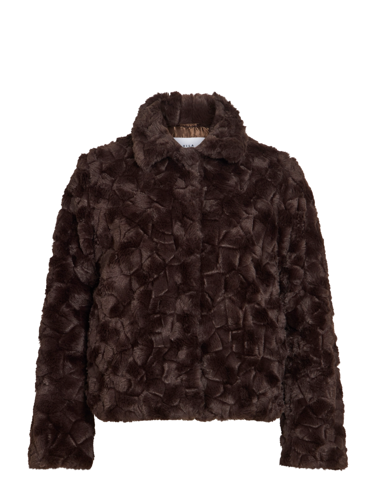 Vila - VIDORTE NEW L/S JACKET/PB - faux fur - coffee bean - 1