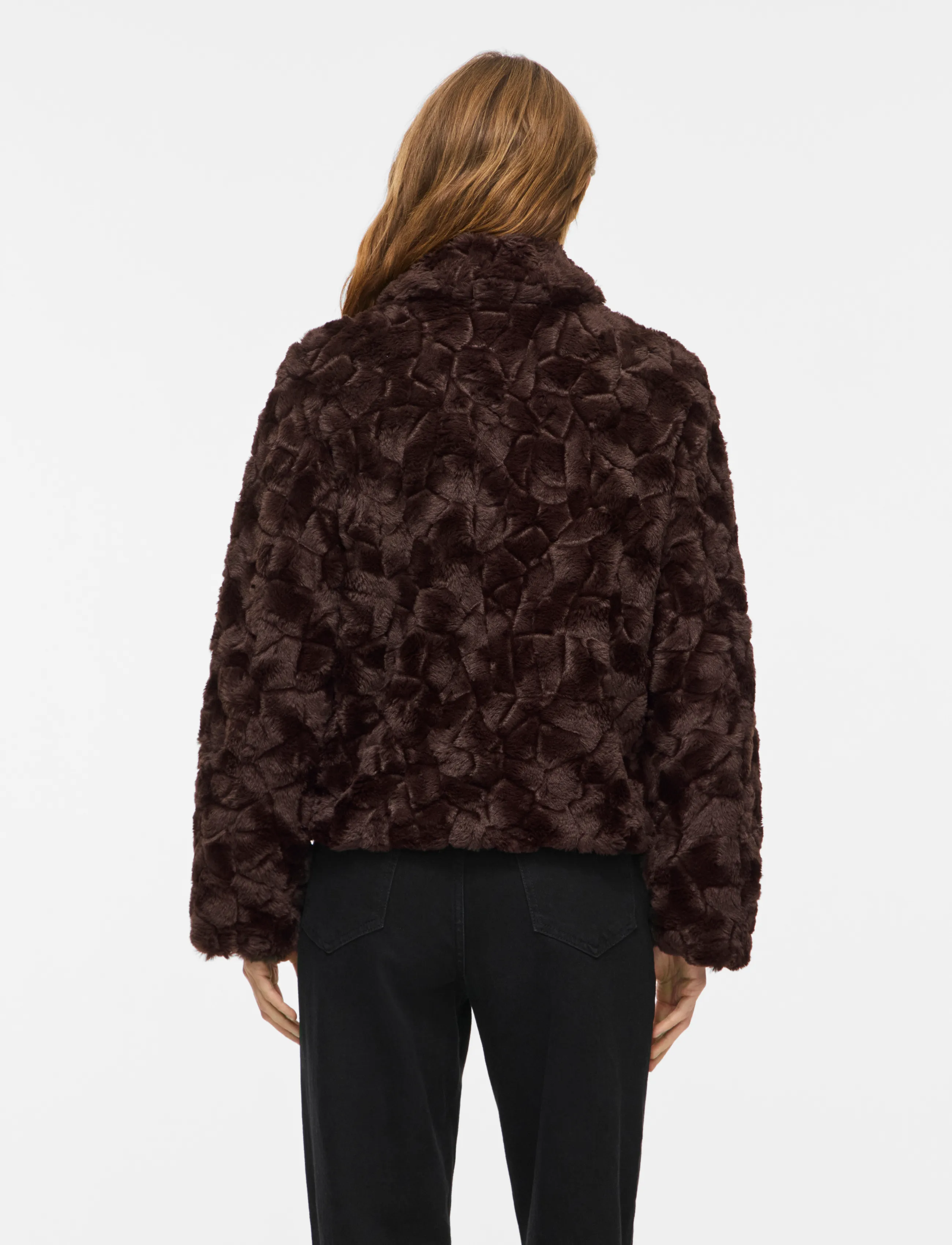 Vila - VIDORTE NEW L/S JACKET/PB - faux fur - coffee bean - 3