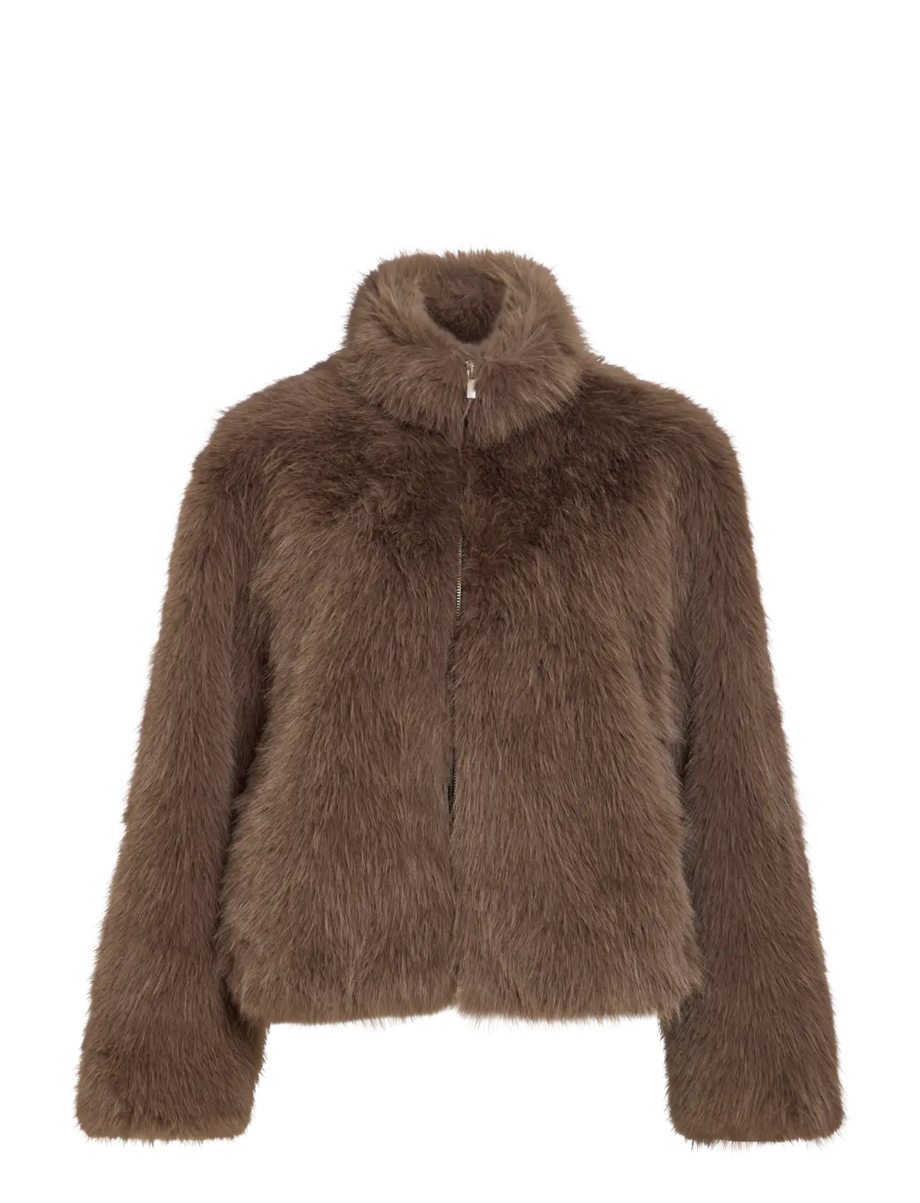 Vila - VIMELTA L/S SHORT JACKET - fuskpäls - falcon - 1