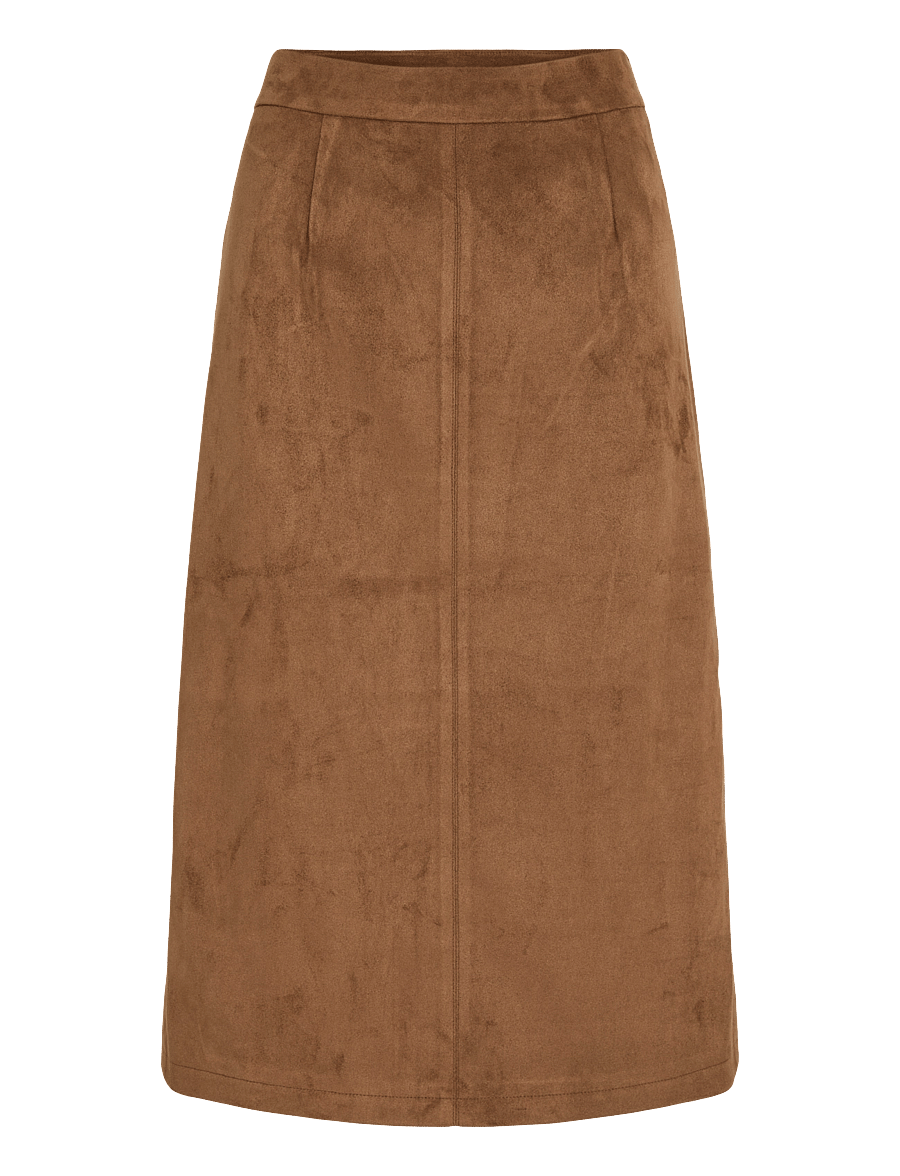 Vila - VIZINNA HW SKIRT - midi-röcke - nuthatch - 1
