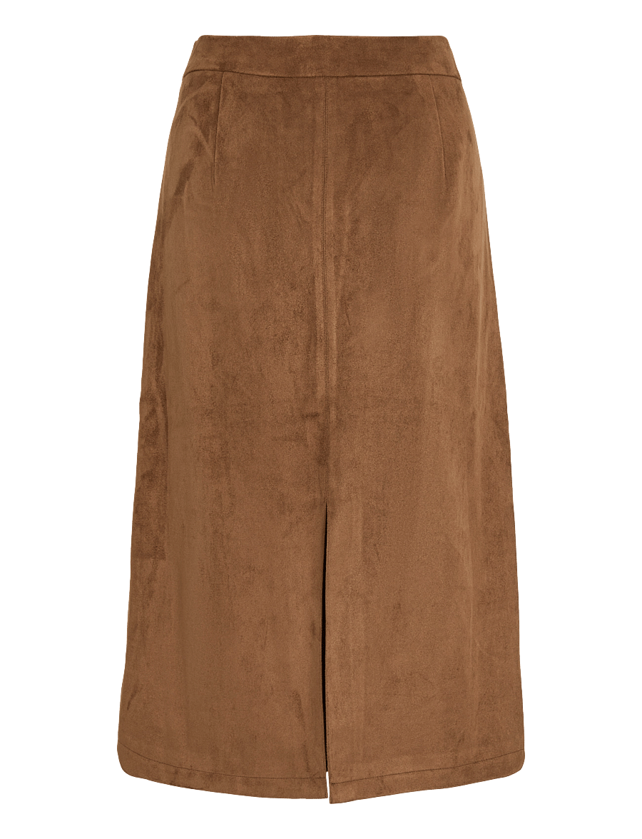Vila - VIZINNA HW SKIRT - midi-röcke - nuthatch - 2