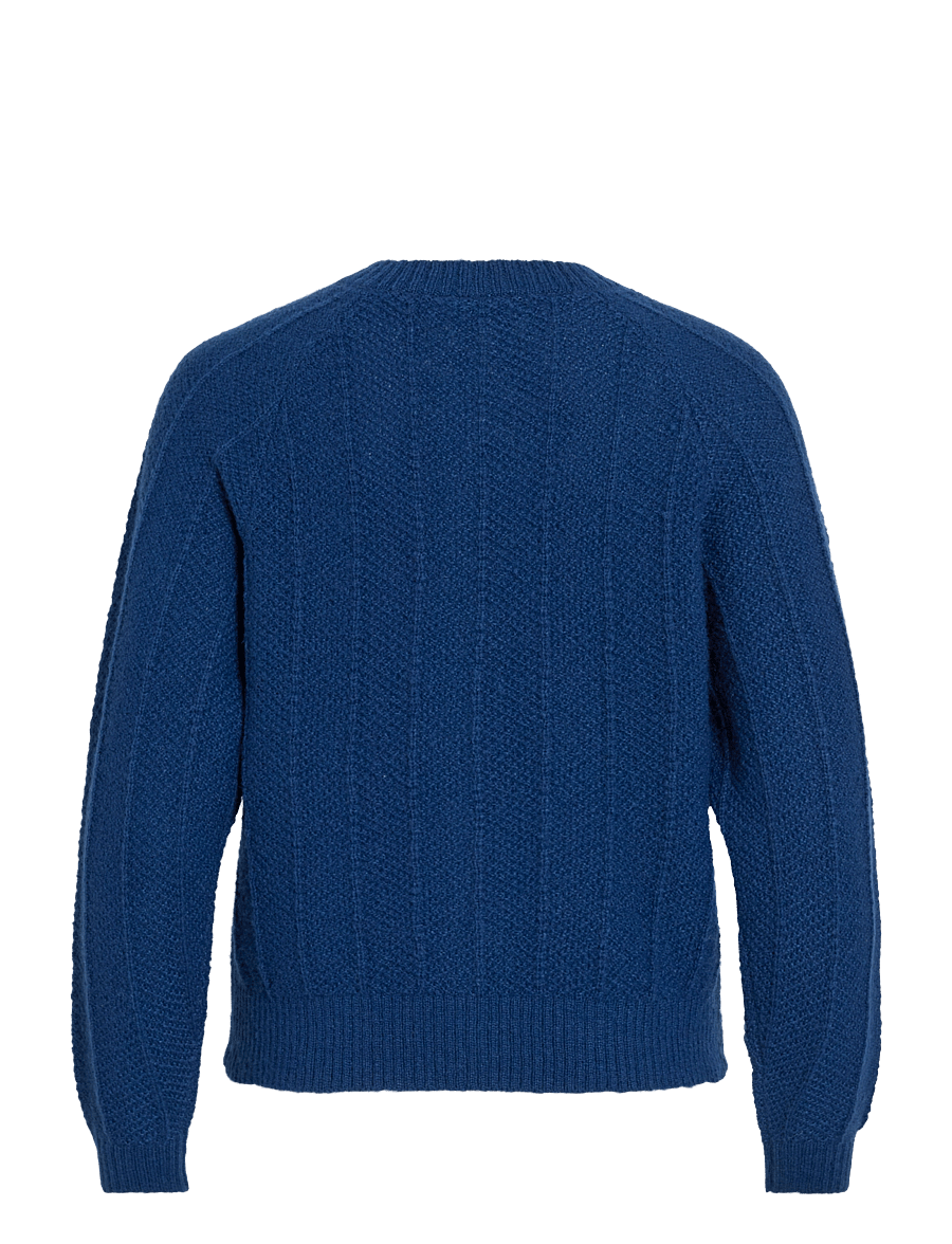 Vila - VITULI O-NECK L/S KNIT CARDIGAN/PB - koftor - navy peony - 1