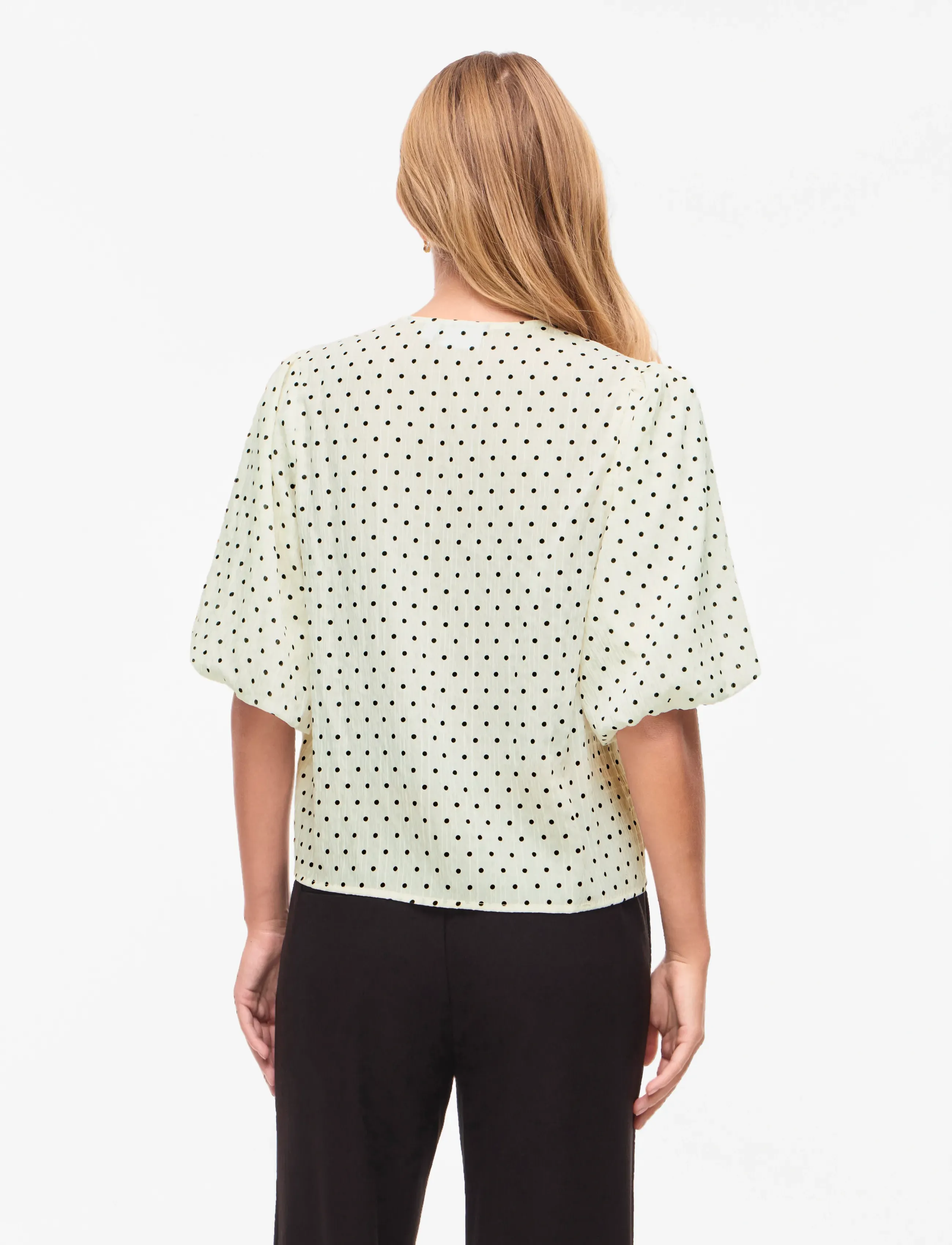 Vila - VIEA 2/4 BUTTON TOP - cloud dancer - 3
