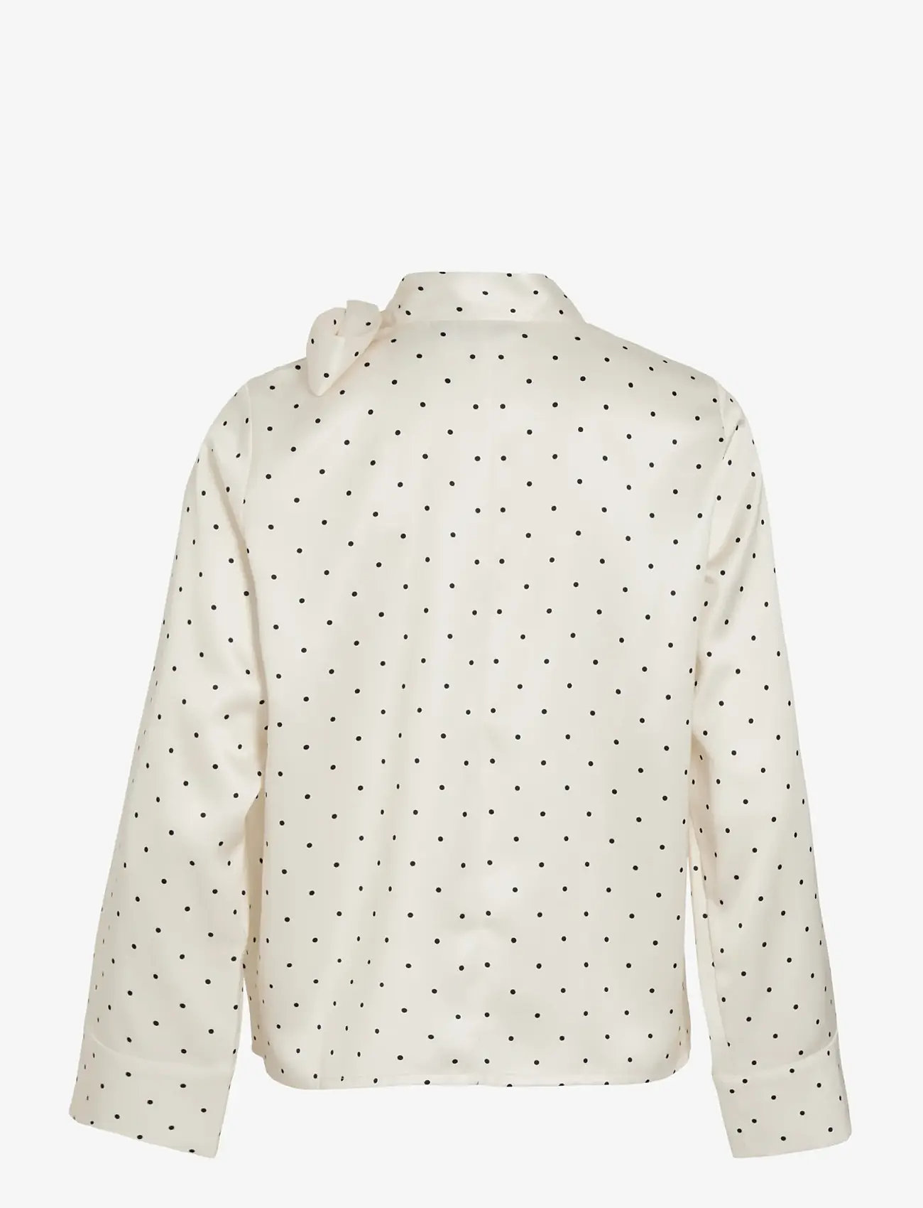 Vila - VIFADIA L/S BOW TOP - long-sleeved shirts - cloud dancer - 2