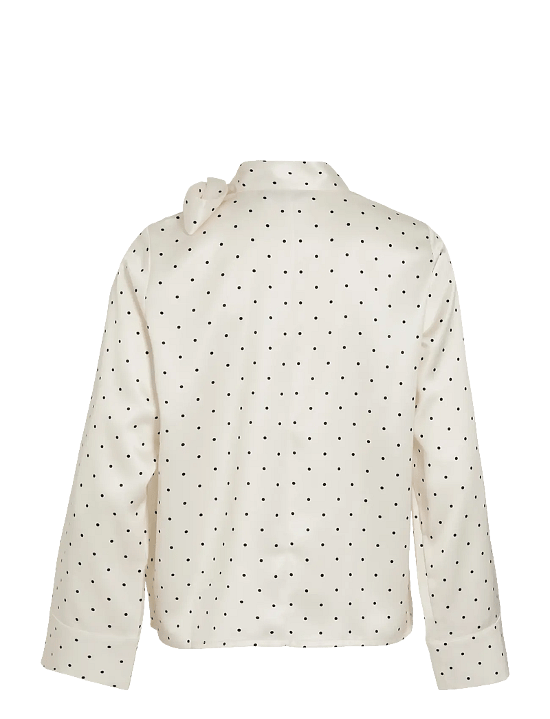 Vila - VIFADIA L/S BOW TOP - langærmede skjorter - cloud dancer - 2