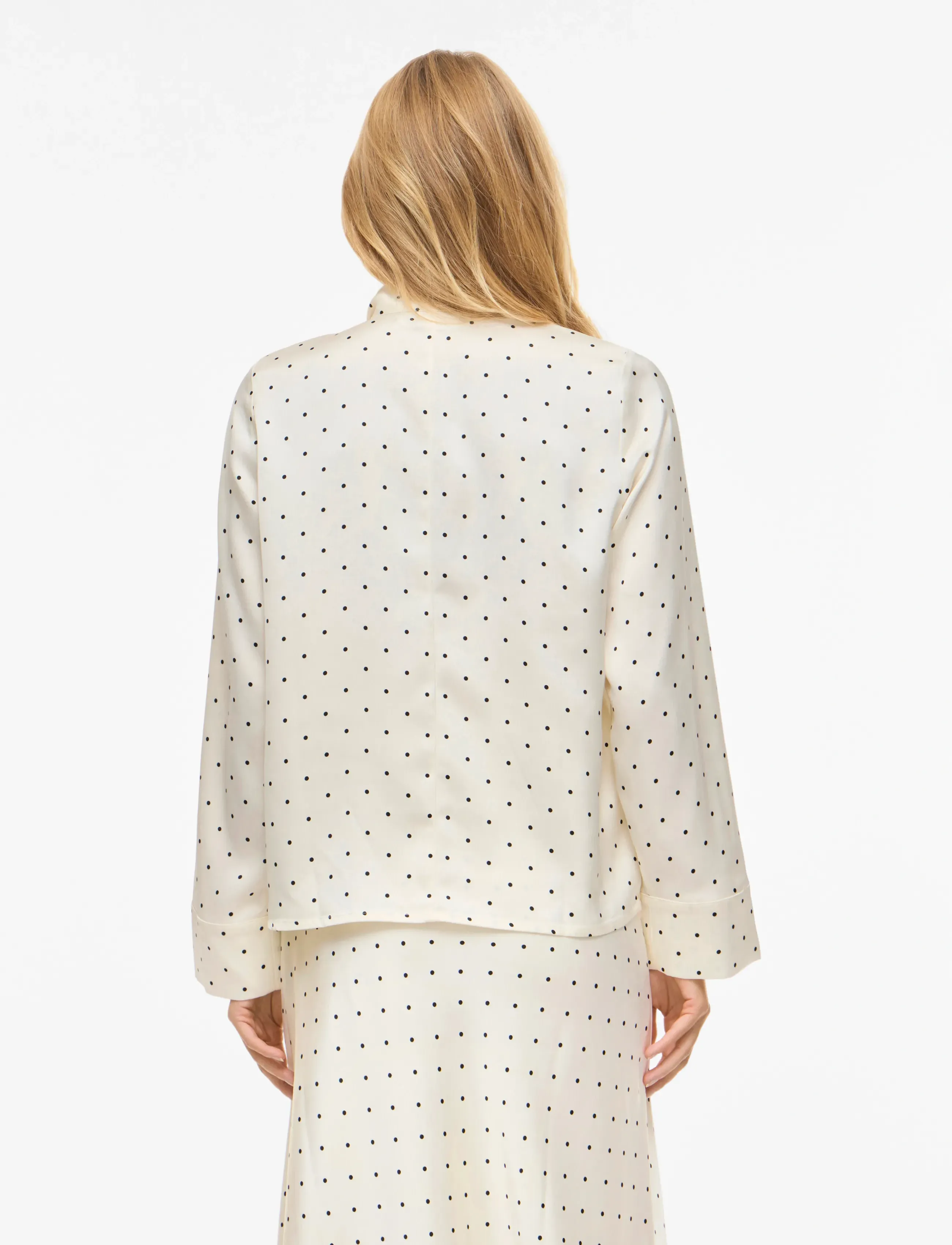 Vila - VIFADIA L/S BOW TOP - långärmade skjortor - cloud dancer - 3