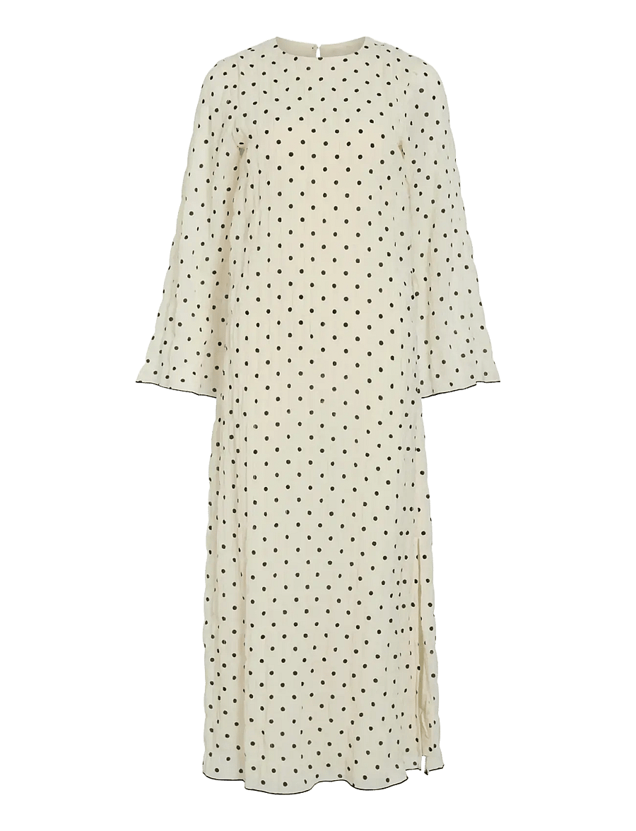 Vila - VIEBLA L/S ANKLE DRESS - maxi kjoler - cloud dancer - 1
