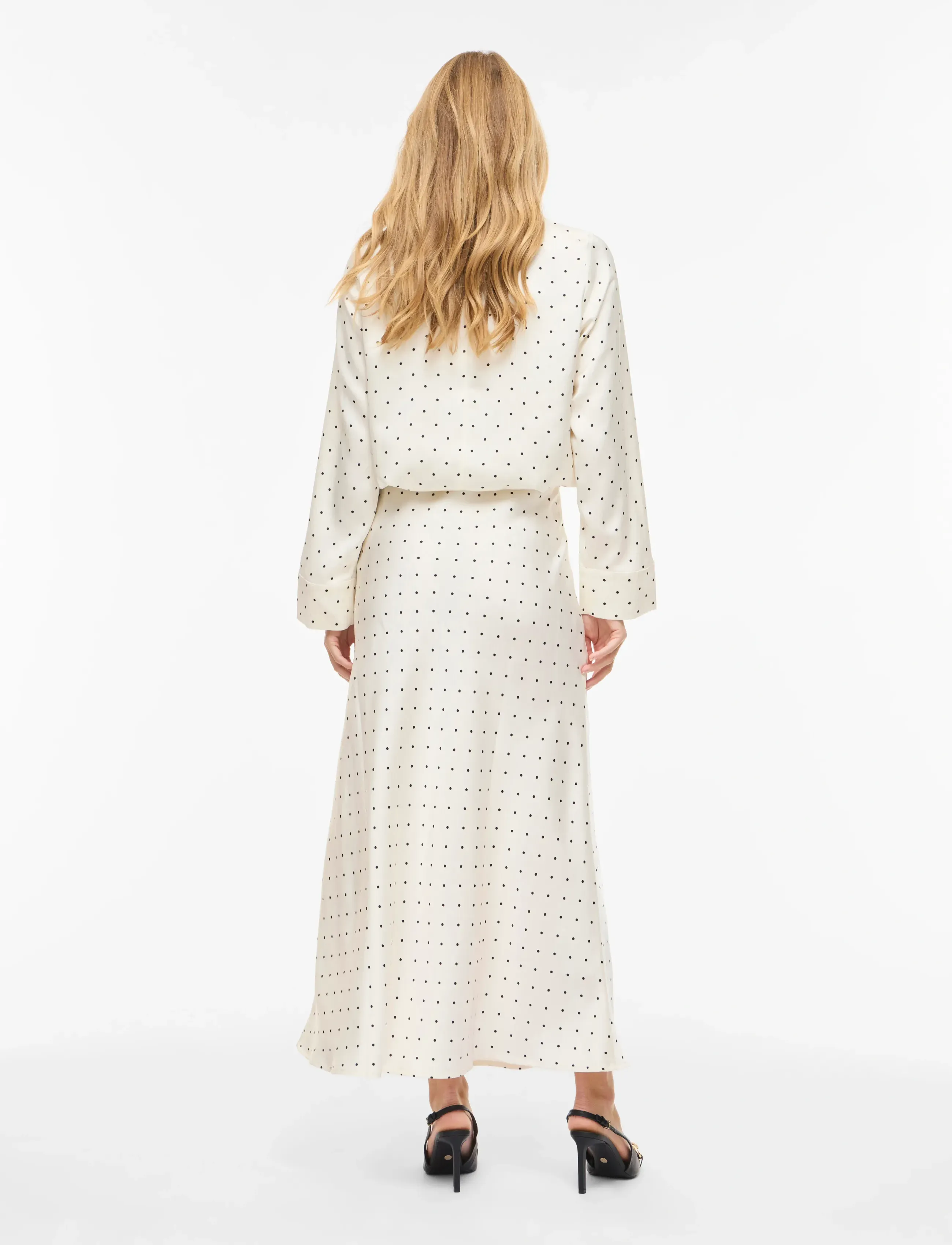 Vila - VIFADIA HW MIDI ANKLE SKIRT - maksiseelikud - cloud dancer - 3