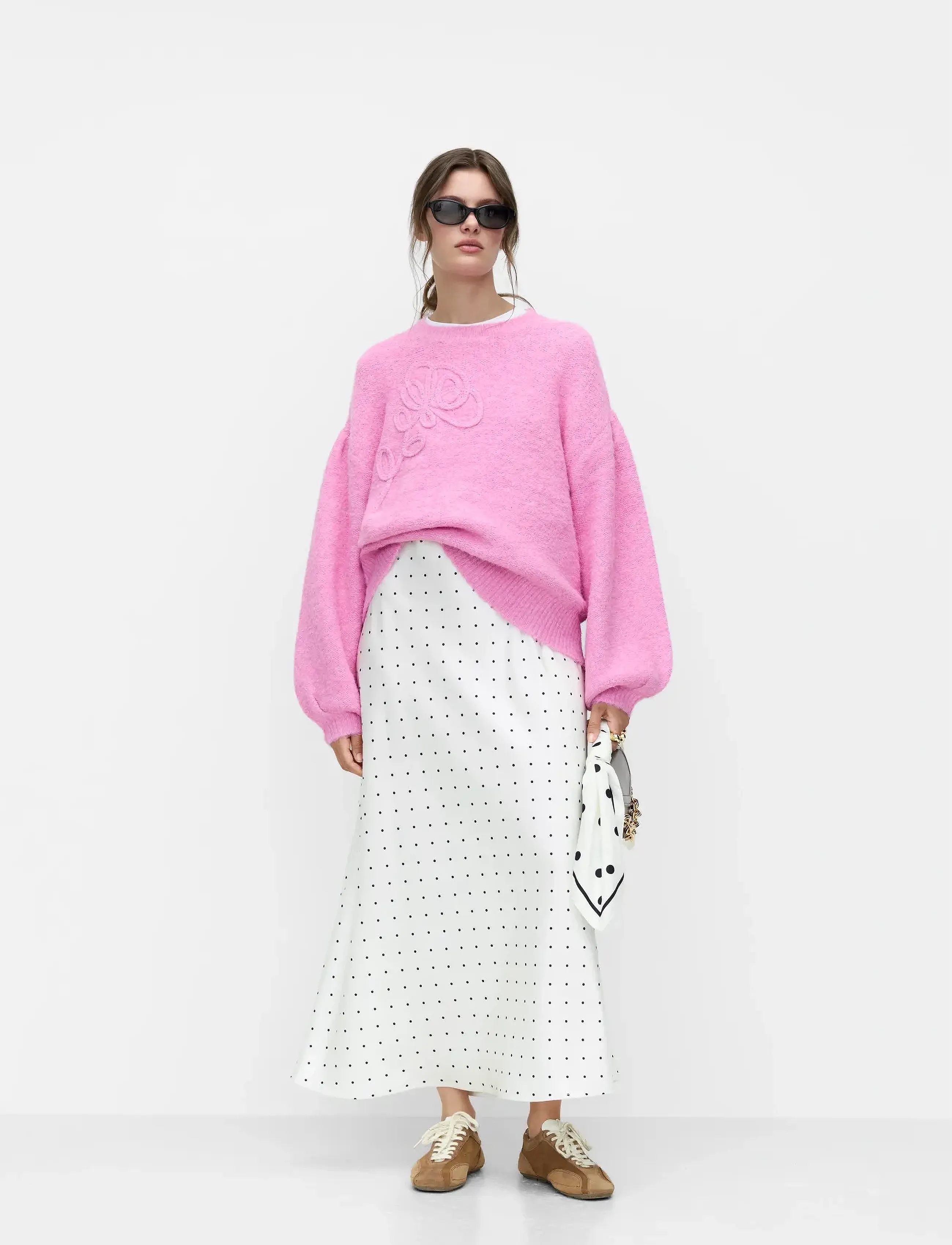 Vila - VIFADIA HW MIDI ANKLE SKIRT - maksiseelikud - cloud dancer - 4