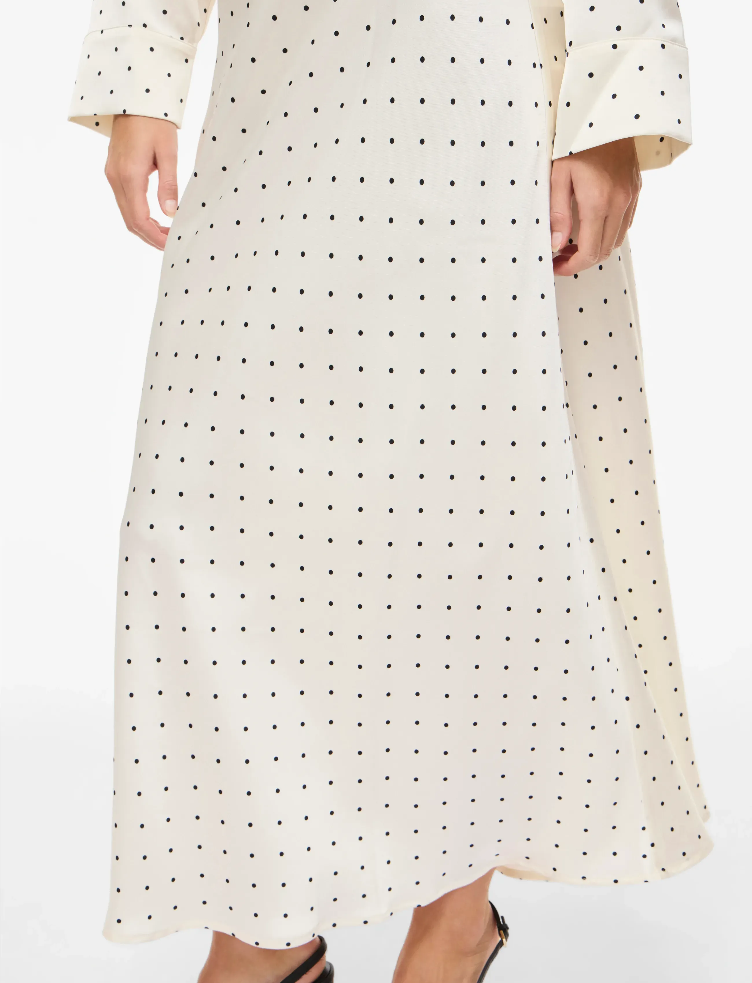 Vila - VIFADIA HW MIDI ANKLE SKIRT - maksiseelikud - cloud dancer - 5